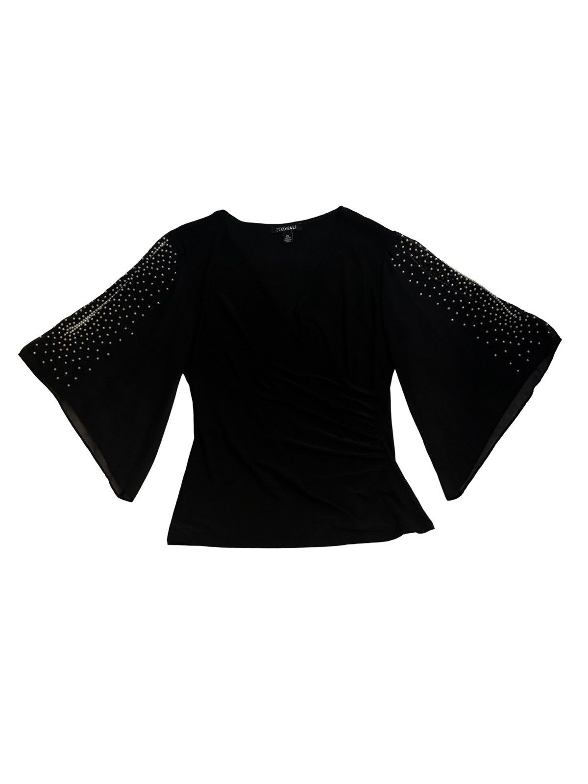 Other Black Top with beads details.wt1342 Size XS / US 0-2 / IT 36-38 - 8 Thumbnail