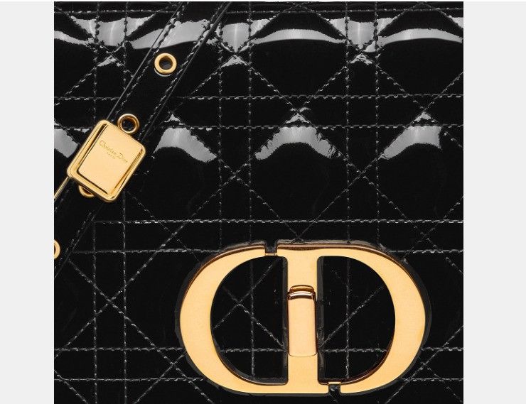 Dior o1w1db10425 M9242UV Size: OS / Medium Caro Bag in Black Size ONE SIZE - 6 Thumbnail