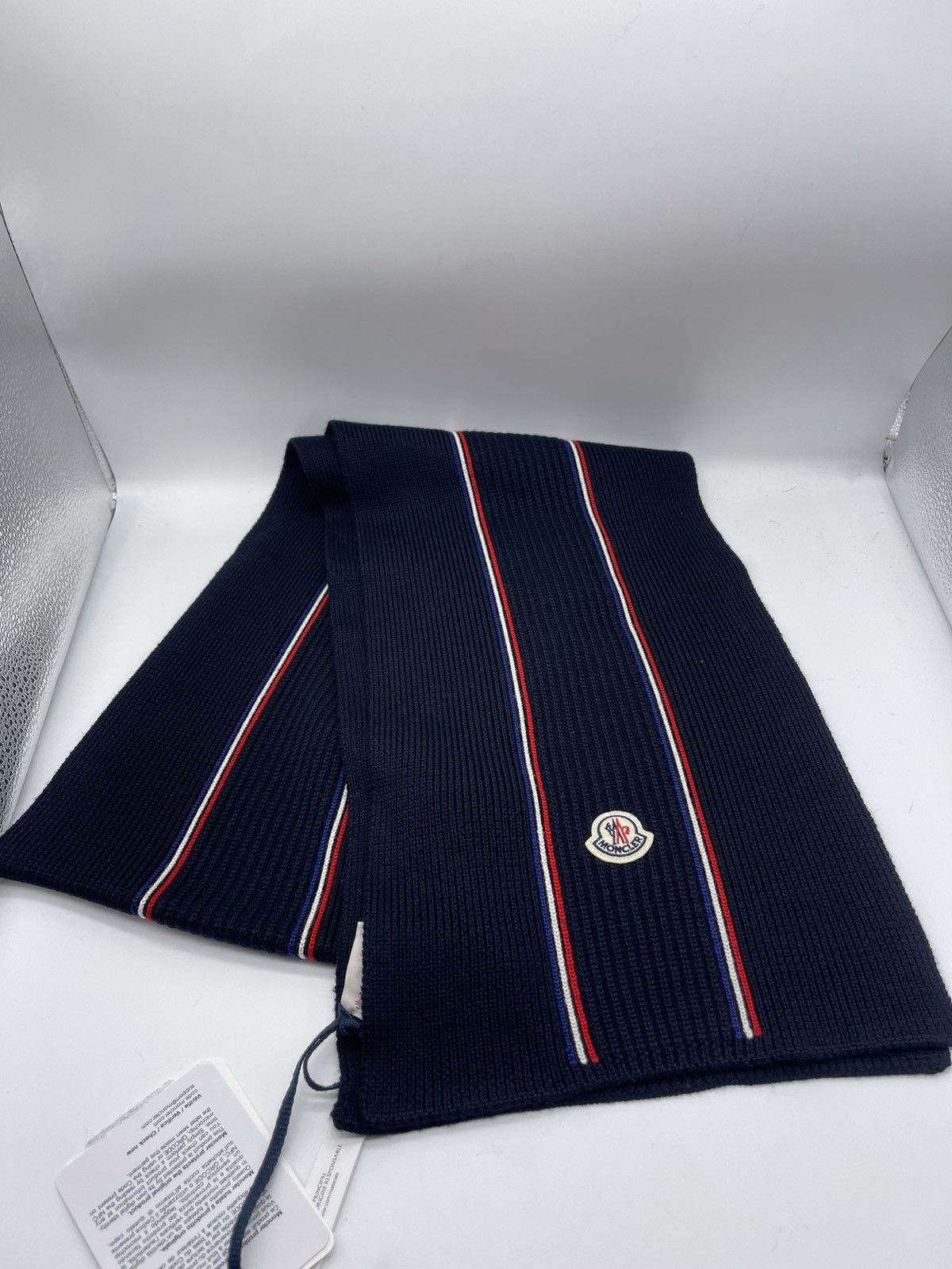 Moncler Moncler Tricolour Scarf Size ONE SIZE - 1 Thumbnail