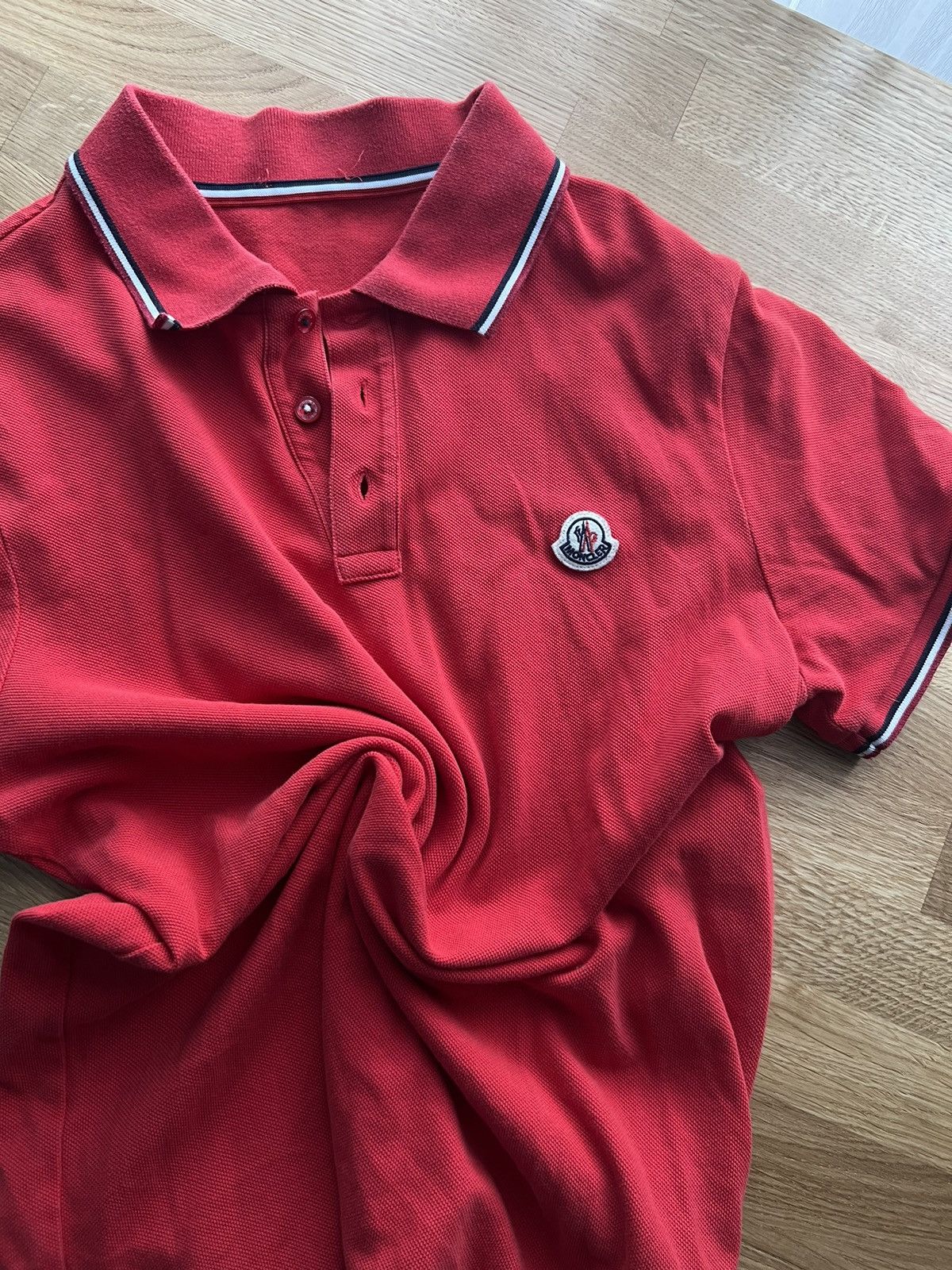 Moncler Moncler Polo Logo T Shirt Size US S / EU 44-46 / 1 - 1 Thumbnail