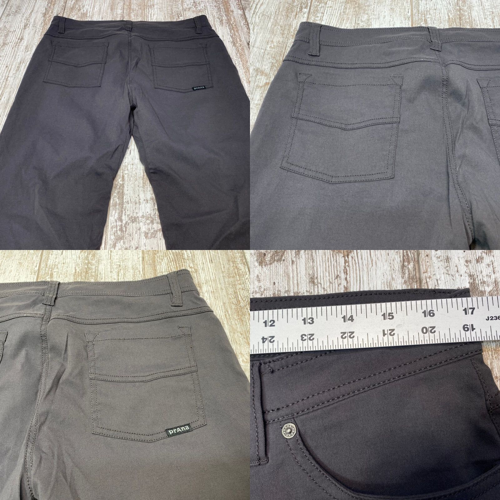 Prana Prana Pants Slim Fit Mens 34x32 Gray Outdoors Breathe Born From The Experience Size US 34 / EU 50 - 9 Thumbnail