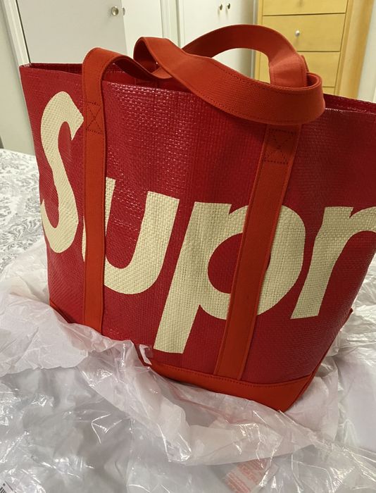 Supreme Supreme Raffia tote bag | Grailed