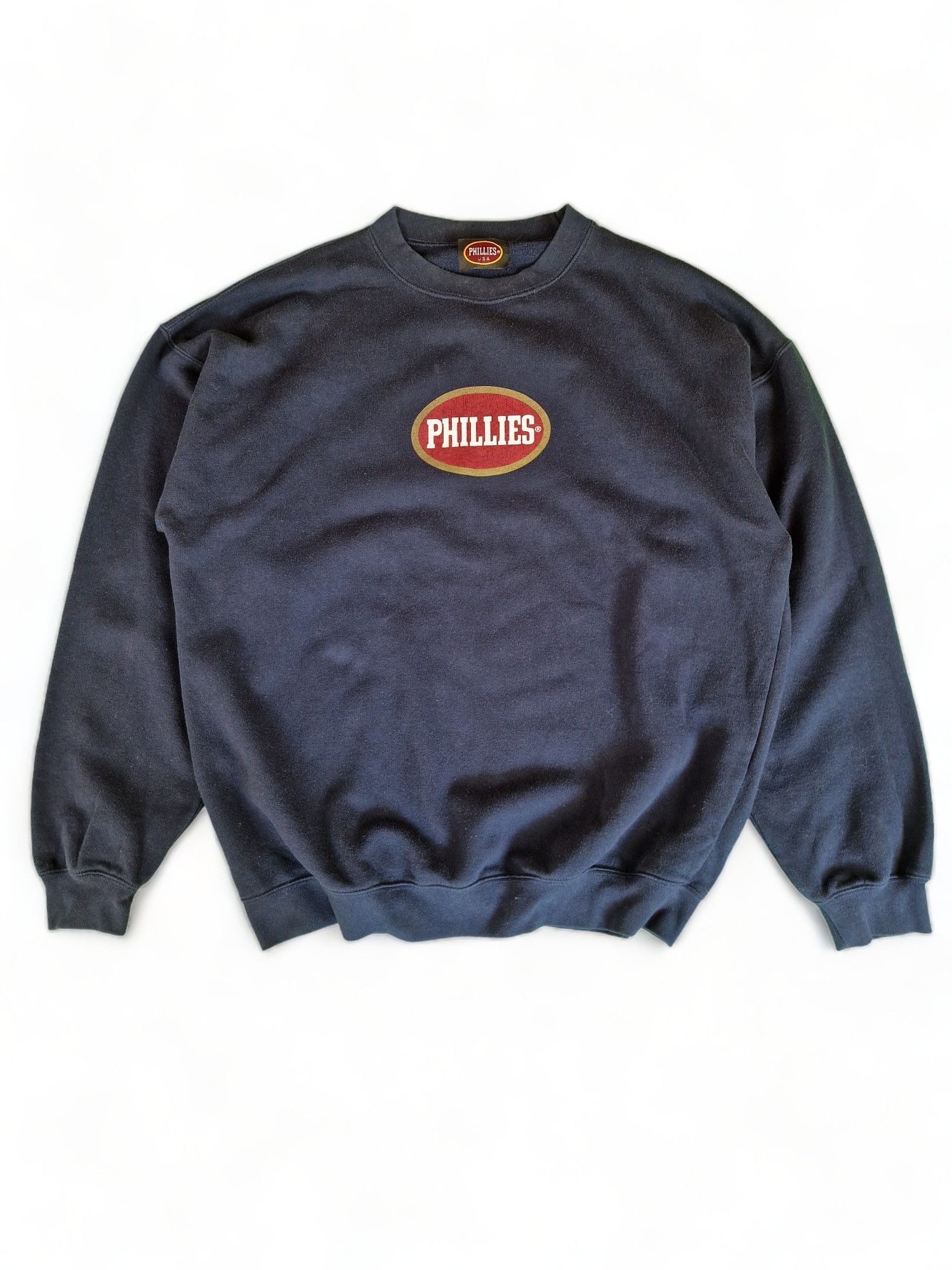 image of Vintage Phillies Blunt Sweater in Navy, Men's (Size XL)