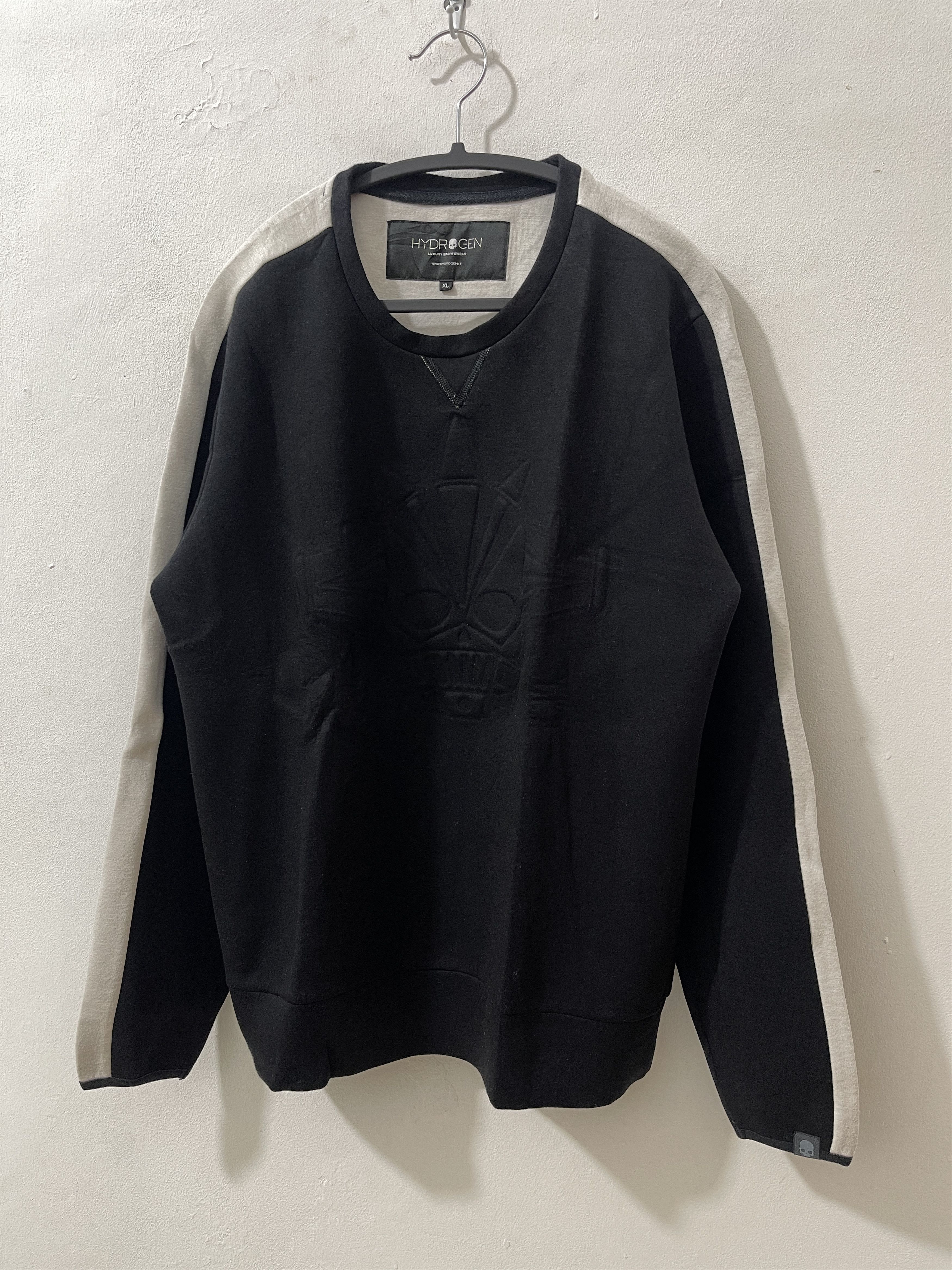 HYDROGEN Hydrogen Italy Archive Crazy 3d Skull Black Sweatshirts Size US XL / EU 56 / 4 - 2 Thumbnail