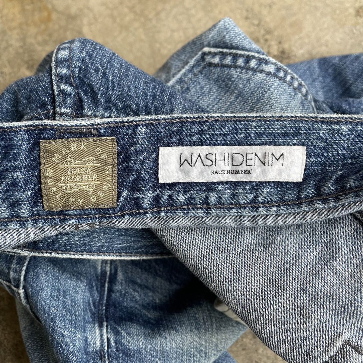 Japanese Brand 🔥🇯🇵Back Number Stoned Washed Ripped Distress Jeans Size US 31 - 11 Thumbnail