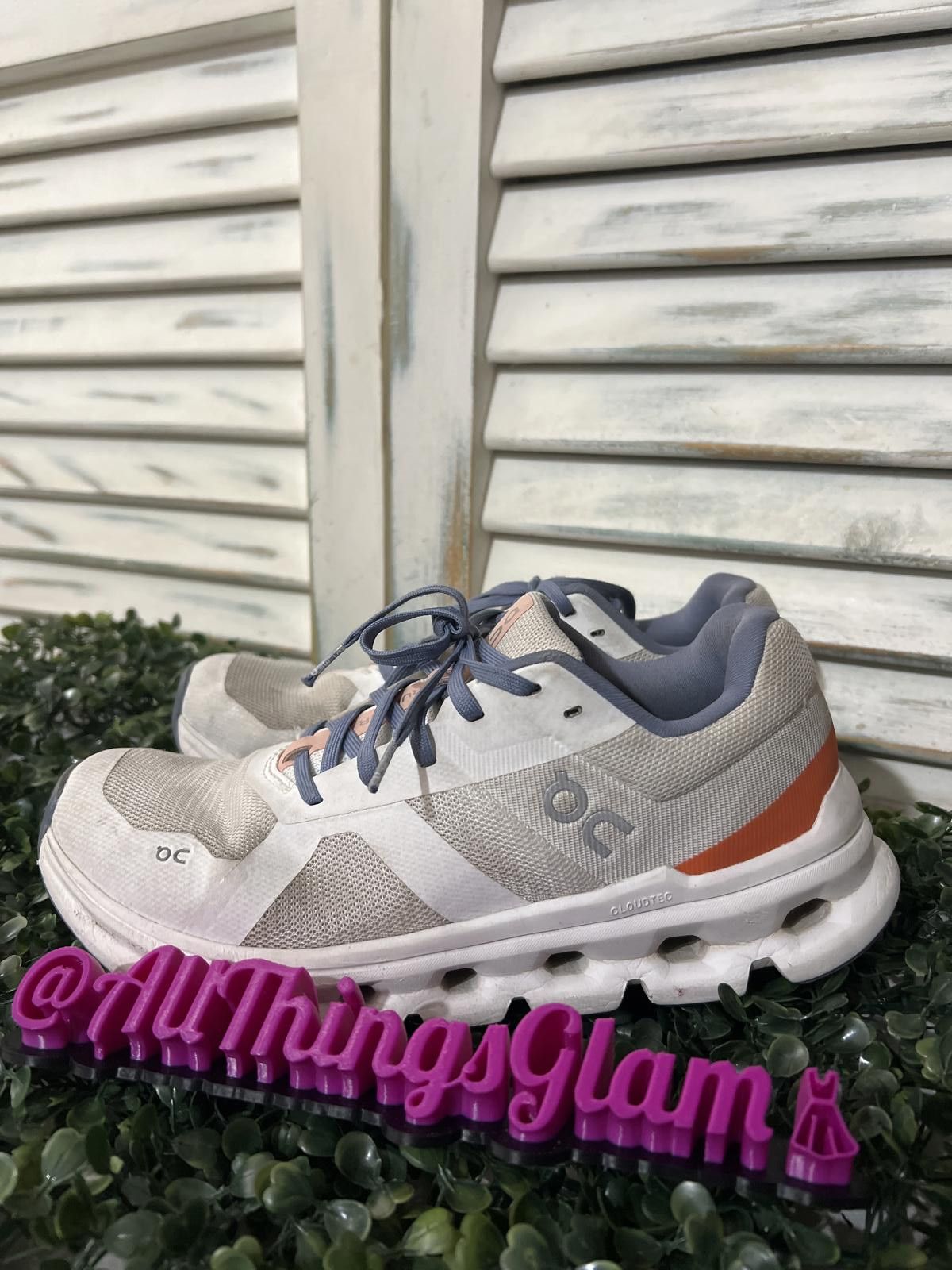 Other On Running Cloud Sneakers in White Gray Orange Accent 7.5 Size US 7.5 / IT 37.5 - 1 Thumbnail
