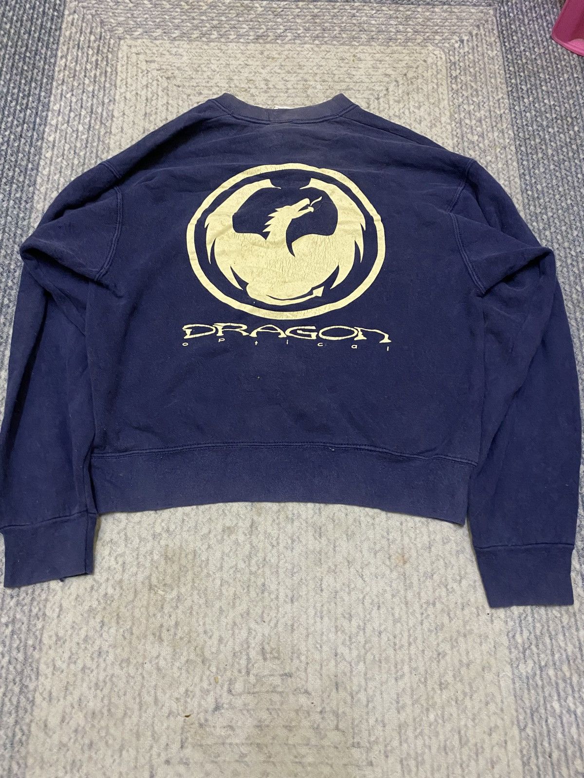 Blind Skateboards VINTAGE 90s DRAGON OPTICAL CROPPED SWEATSHIRT Size US M / EU 48-50 / 2 - 1 Thumbnail