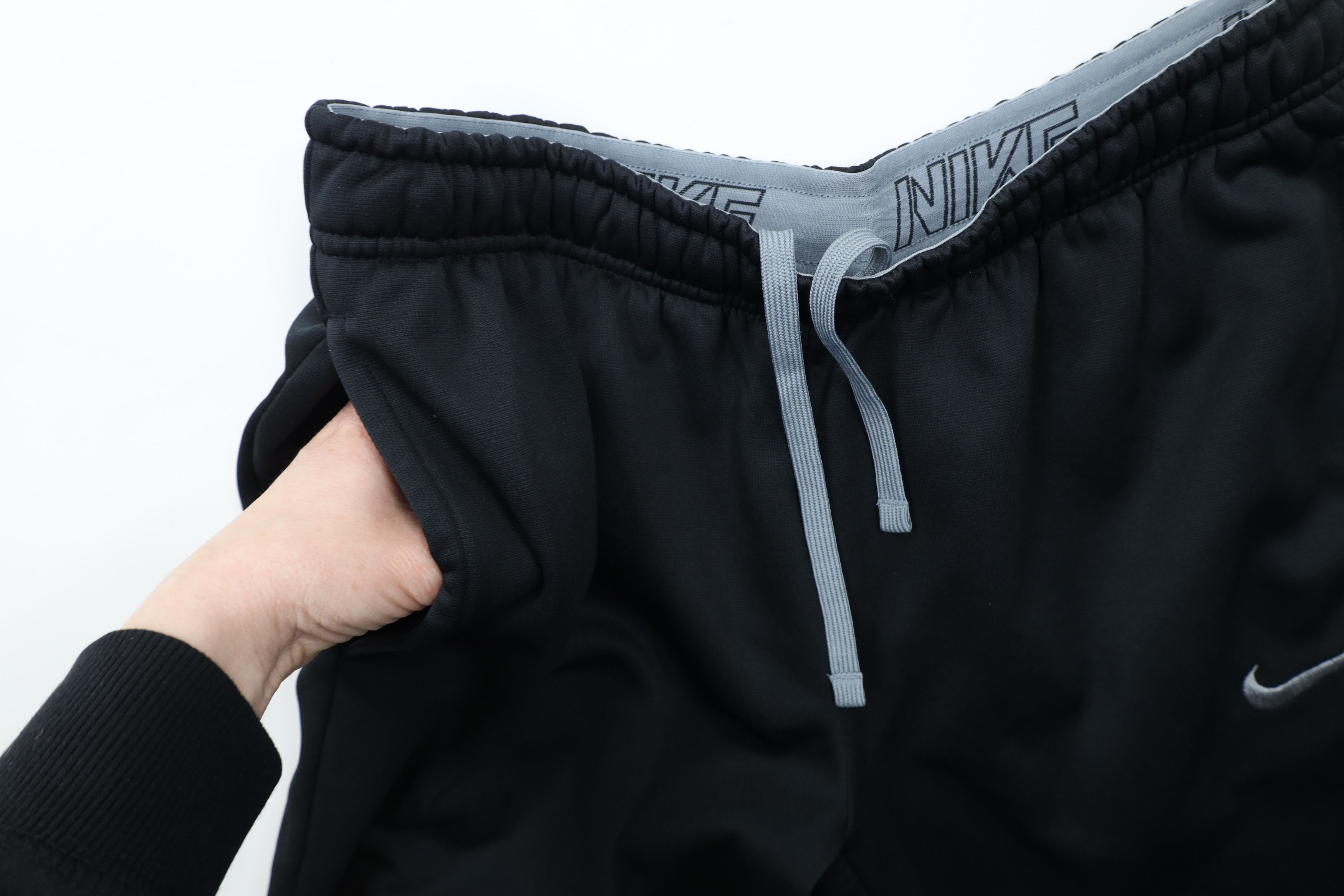 Nike × Vintage Vintage Nike Therma Fit Mini Swoosh Wide Leg Sweatpants Size US 36 / EU 52 - 8 Thumbnail