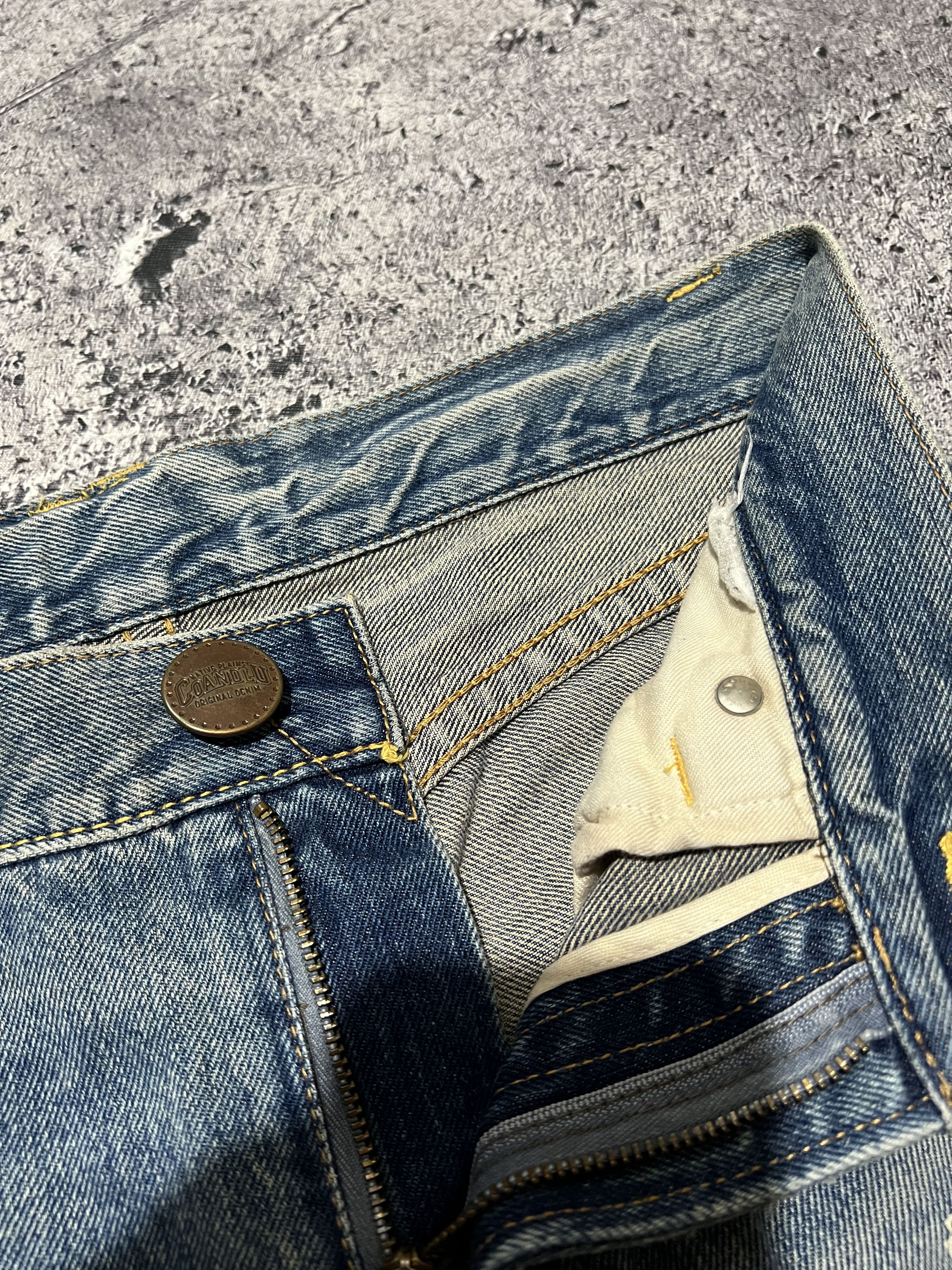 Japanese Brand 2000s Archival Hysteric Cdg Print Paint Raw Wash Jeans y2k Size US 30 / EU 46 - 7 Thumbnail