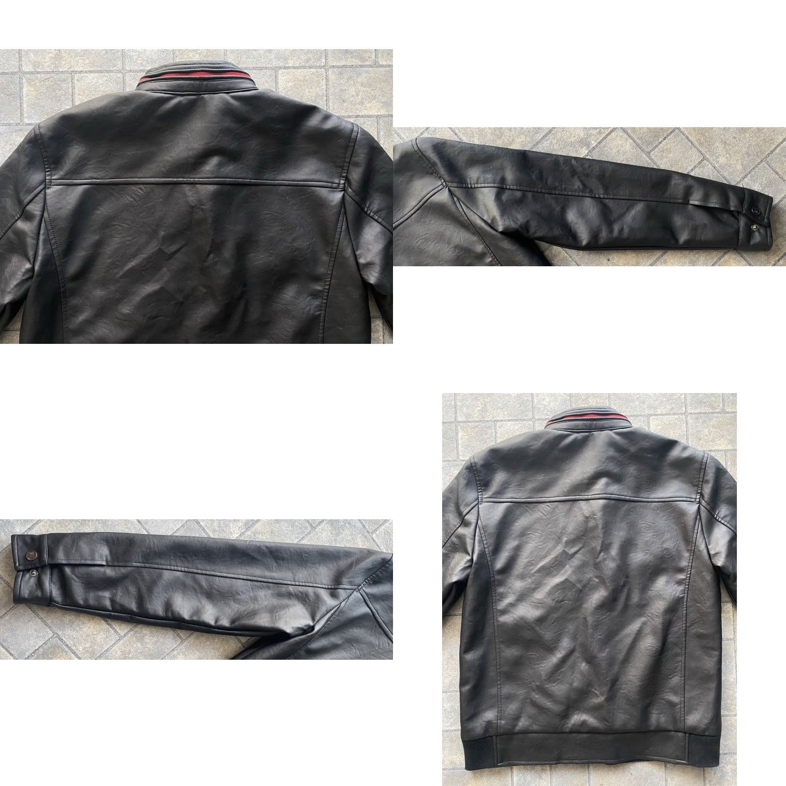 Vintage BV clothing Black Faux Leather Jacket Men's S Motorcycle Jacket NWT Black Faux Leather Jacket Size S NWT Size US S / EU 44-46 / 1 - 10 Thumbnail