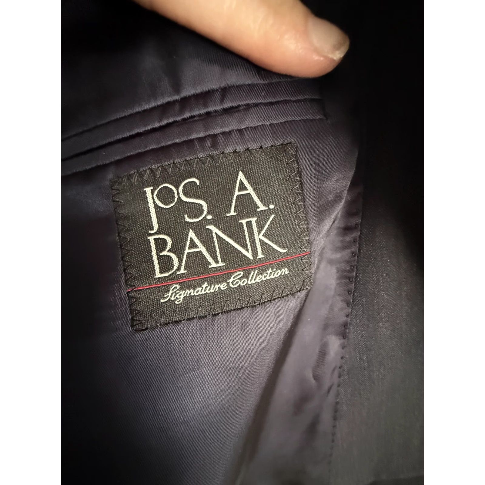 Jos. A. Bank Jos. A. Bank Signature Suit Mens 44 38x31 Gray Wool 2 Piece Jacket Pants Formal Size 44R - 2 Thumbnail