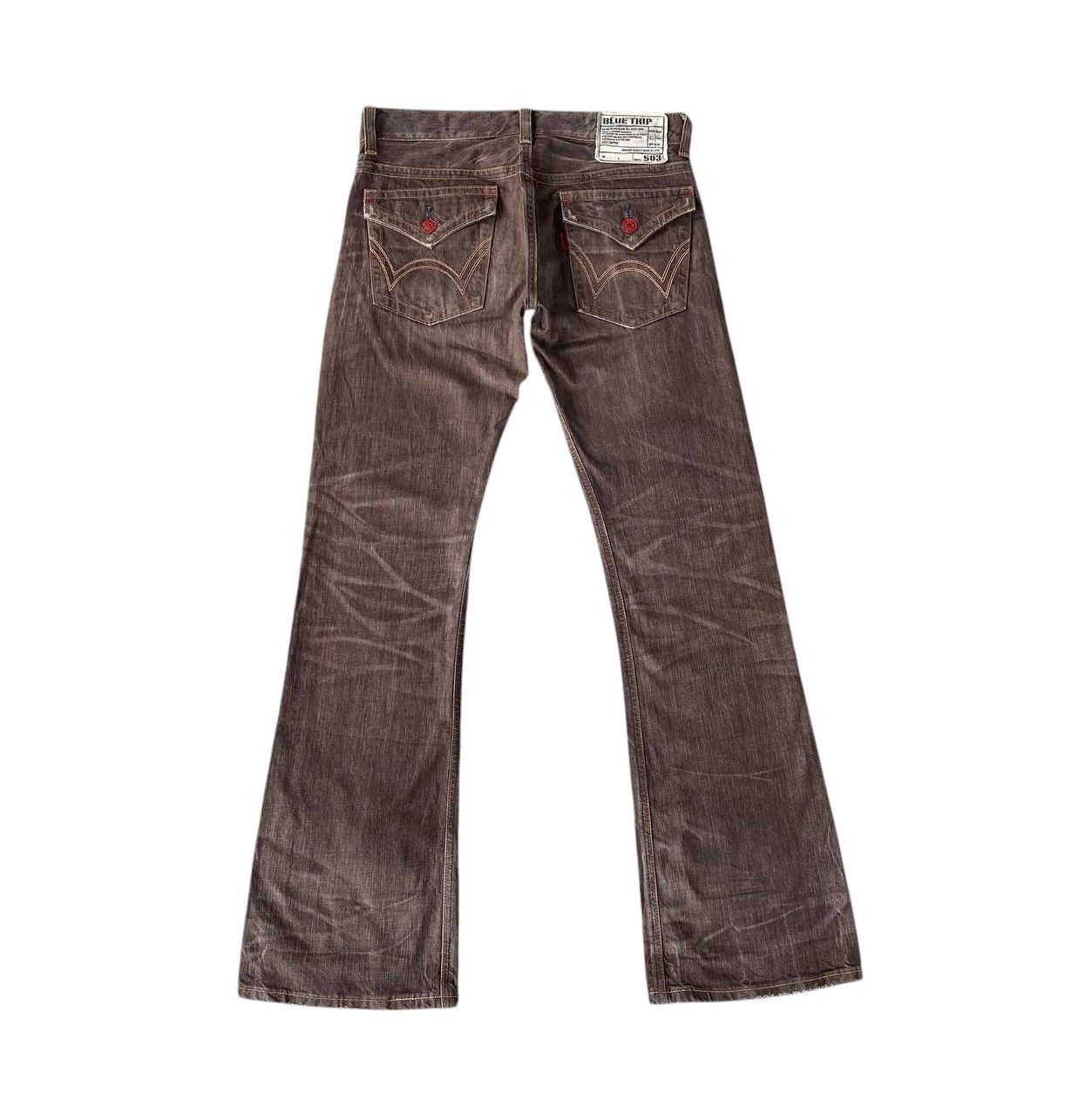 Edwin FLARE EWDIN 503 HERINGBONE GHOSTCLAW DARK BROWN Size US 30 / EU 46 - 7 Thumbnail