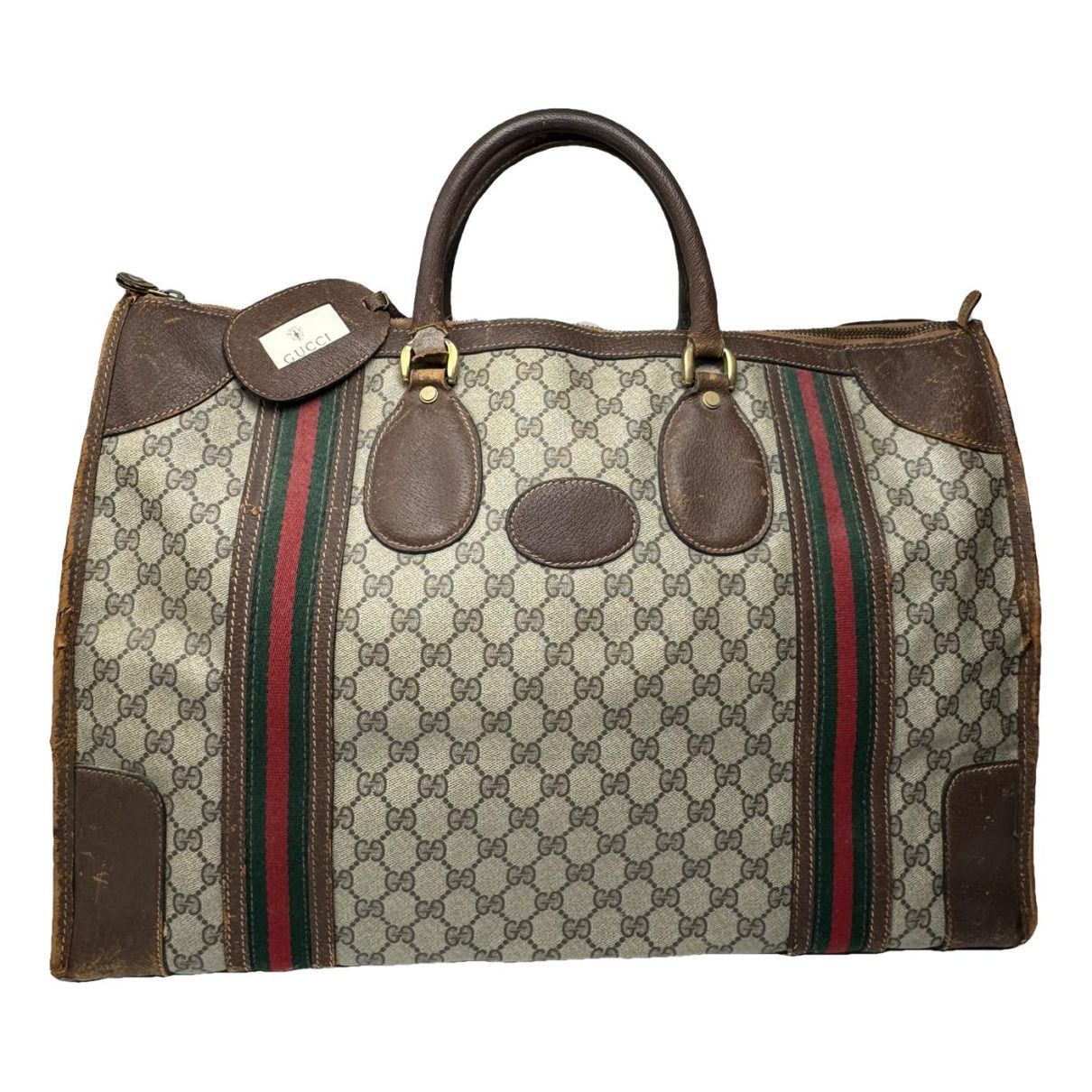 Gucci Ophidia Grey Leather Travel Bag Size ONE SIZE - 1 Thumbnail