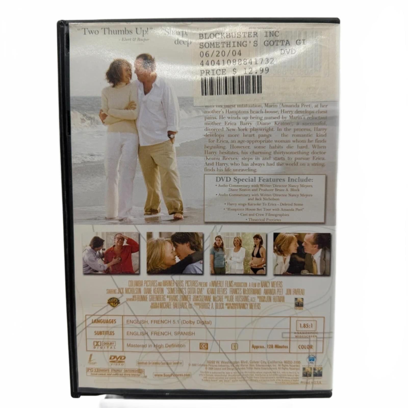 Other Something's Gotta Give (2003) - DVD Movie - Comedy / Romance Size ONE SIZE - 2 Thumbnail