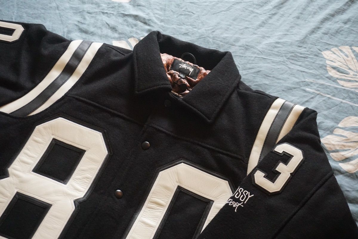 トップス STUSSY / SS Link Varsity Jacket Black StüSsy Ss-Link Varsity Jacket - Black | Editorialist