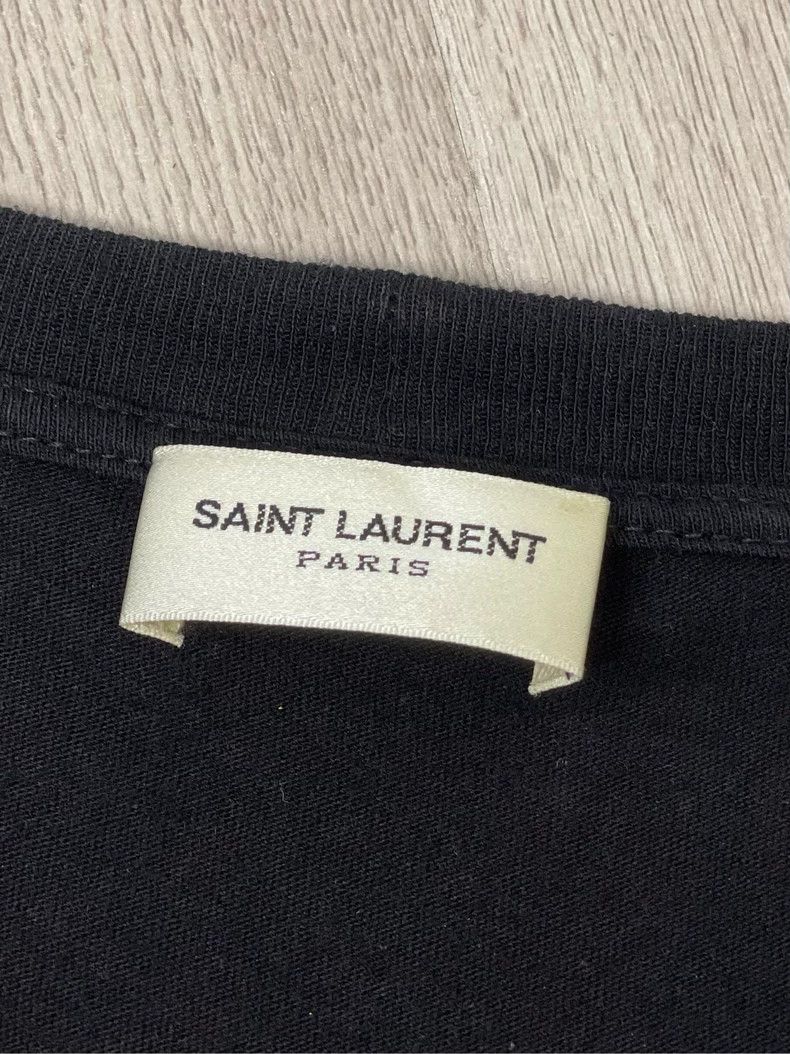 Saint Laurent Paris Saint Laurent ParisBlack baby monogrammed crewneck short s Size US XL / EU 56 / 4 - 5 Thumbnail