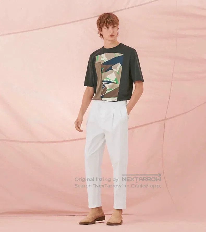 Hermes Hermes Short-sleeved T-shirt, pure cotton, seaweed green, Size US S / EU 44-46 / 1 - 8 Thumbnail