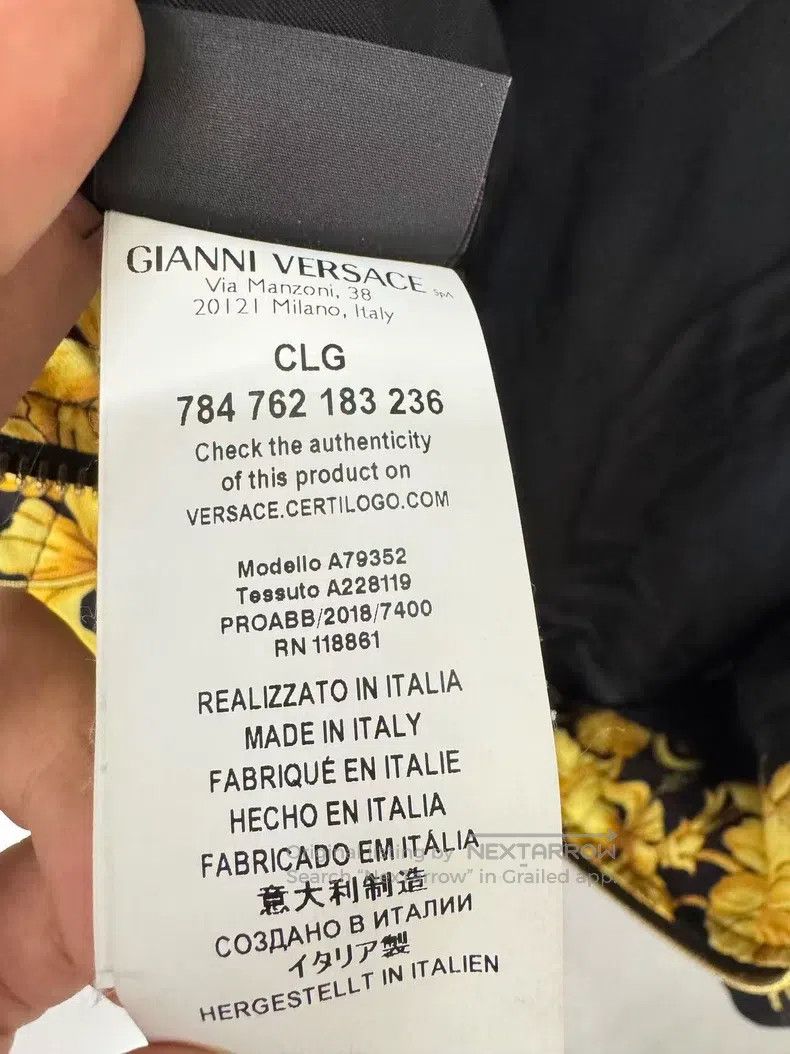 Versace Versace Black gold baroque men's cotton jacket jacket Size US M / EU 48-50 / 2 - 9 Thumbnail