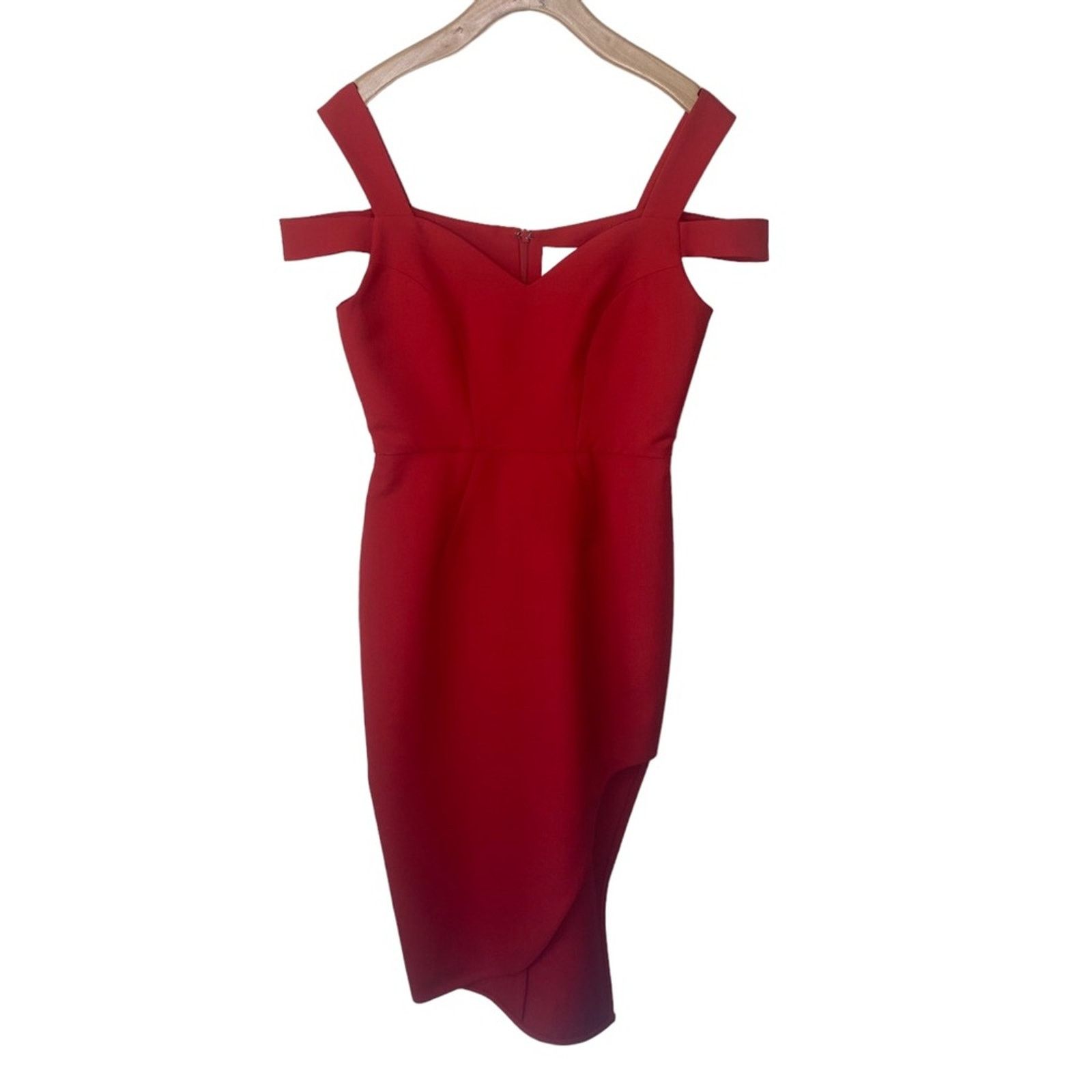 Other AIJEK VALENCIA WAVE COLD SHOULDER DRESS Rogue Red Size 2 Size XS / US 0-2 / IT 36-38 - 9 Thumbnail