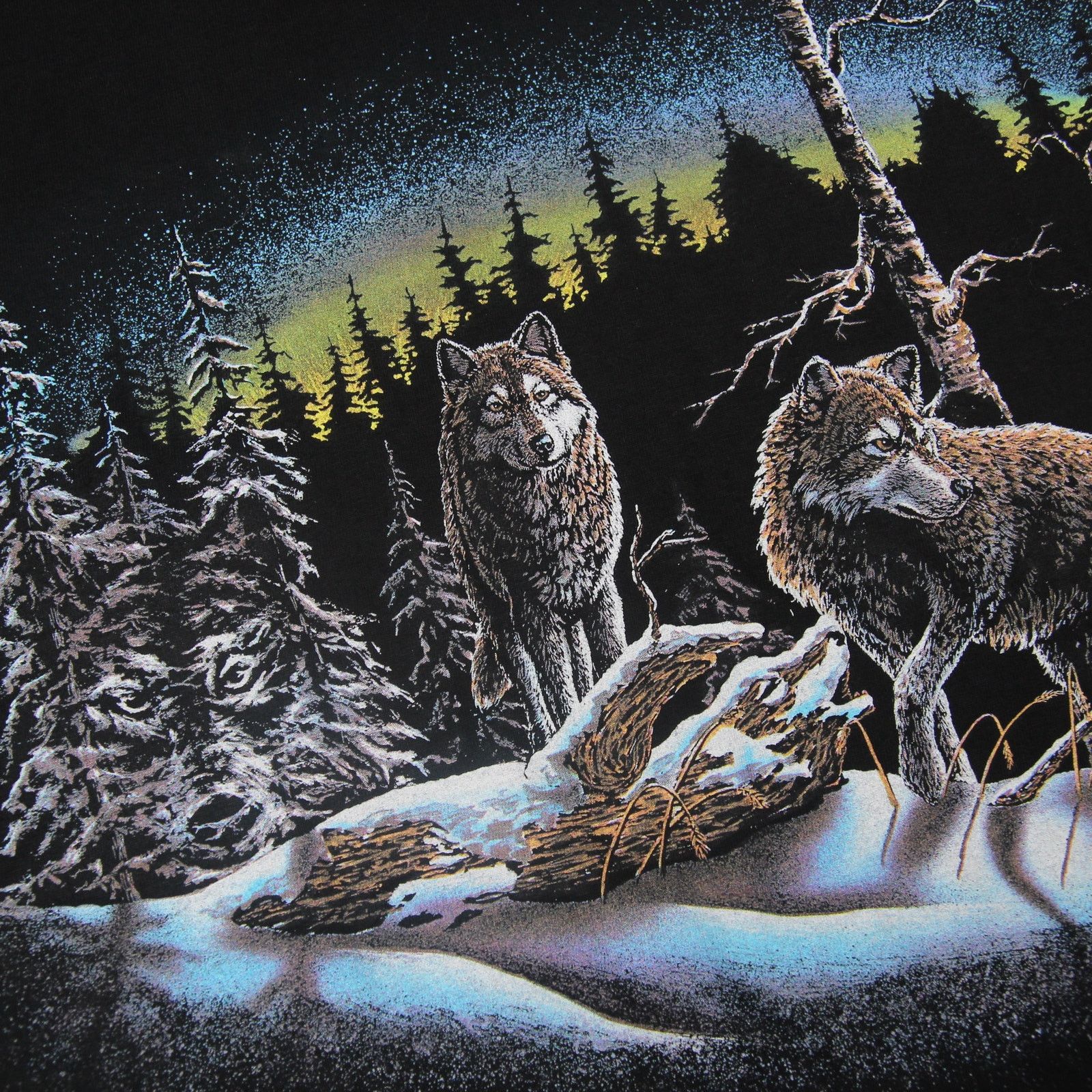 Vintage Vintage Wolf Abstract Graphic T Shirt Size US L / EU 52-54 / 3 - 4 Thumbnail