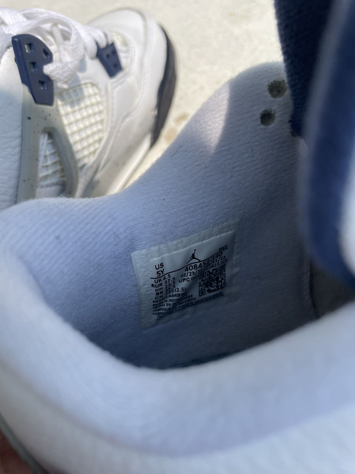 Jordan Brand Jordan 4 Midnight Navy Size 5 Size US 5 / EU 37 - 5 Thumbnail