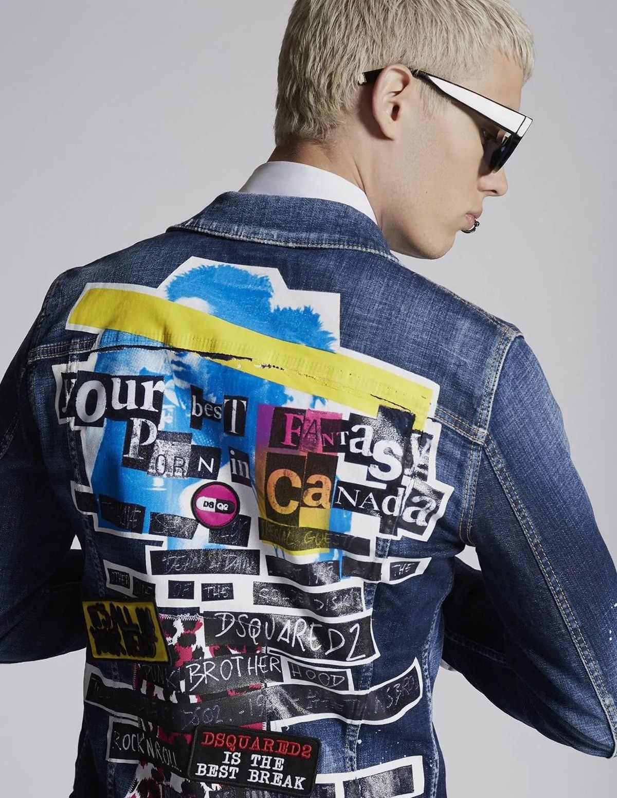 Dsquared2 Dsquared2 distressed jacket multicolor paint Japan 44-46 Size US S / EU 44-46 / 1 - 1 Thumbnail