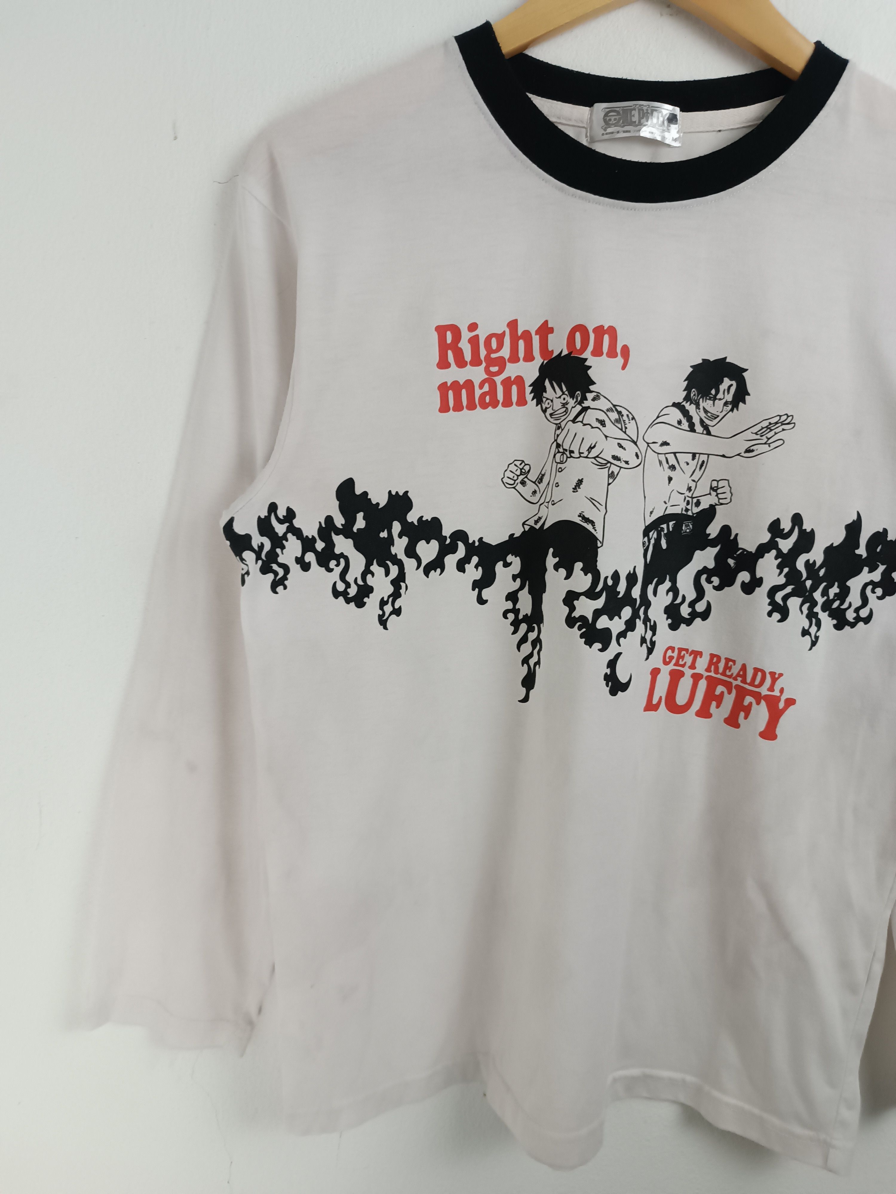 Anime VINTAGE ONE PIECE LUFFY AND ACE VERY RARE ANIME TEE Size US M / EU 48-50 / 2 - 5 Thumbnail