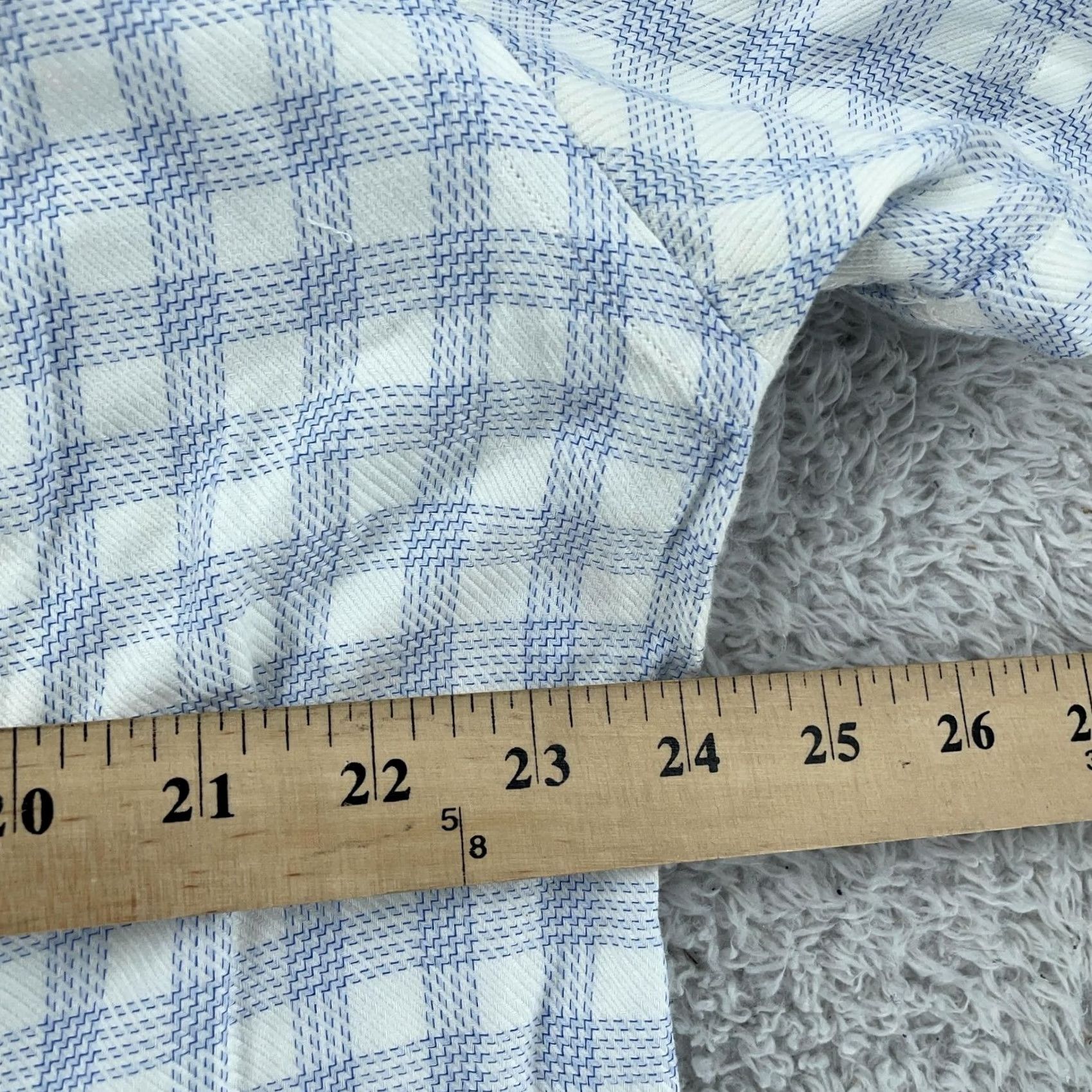 Vintage MICHAEL Michael Kors Shirt Mens XL Blue White Short Sleeve Button Gingham Plaid Size US XL / EU 56 / 4 - 5 Thumbnail