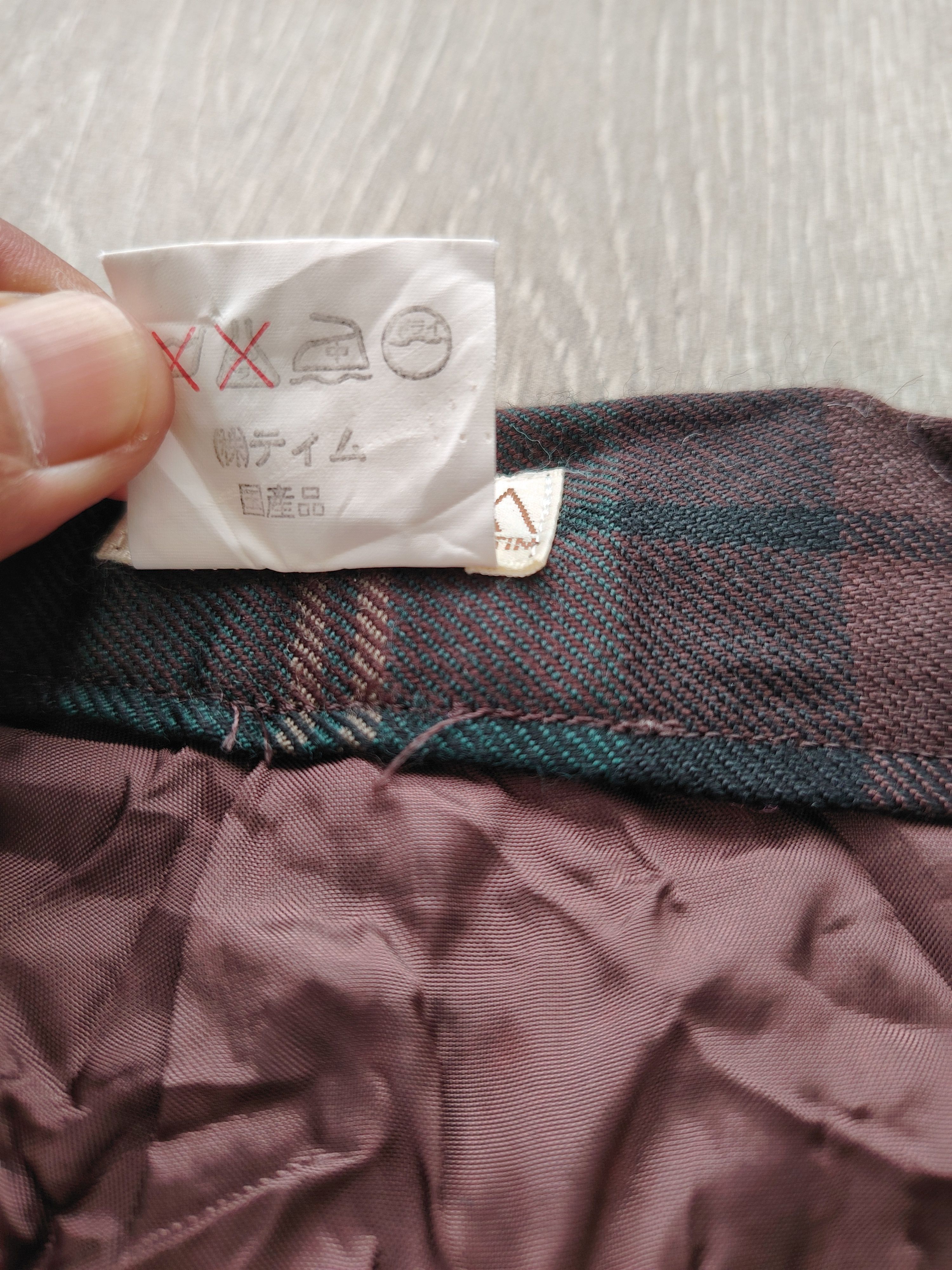 Japanese Brand × Vintage TIM Japan Checkered Plaid Vintage Pants Size 27" / US 4 / IT 40 - 6 Thumbnail
