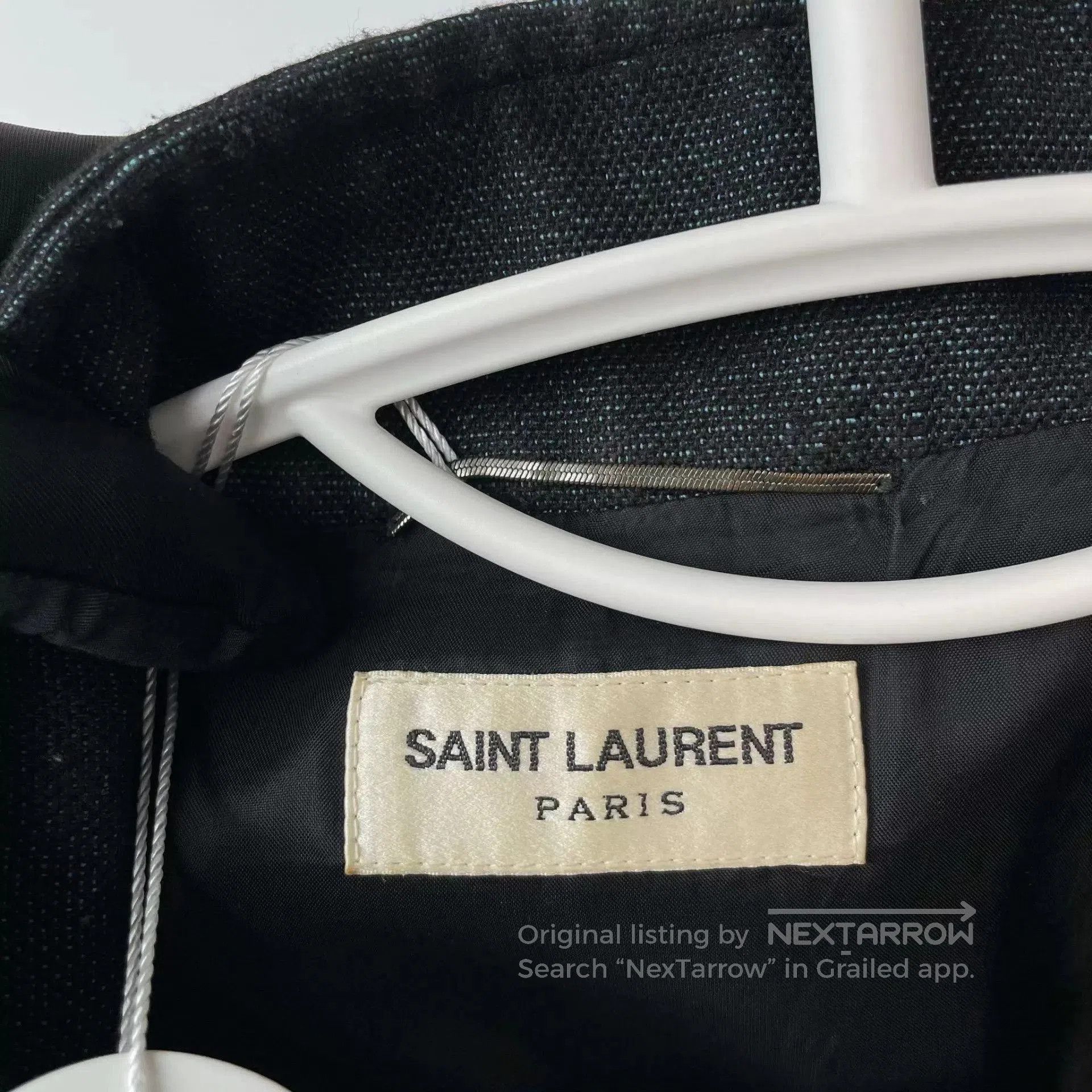 Yves Saint Laurent Astronaut & American Flag Embroidered Bomber Jacket. Size US M / EU 48-50 / 2 - 6 Thumbnail