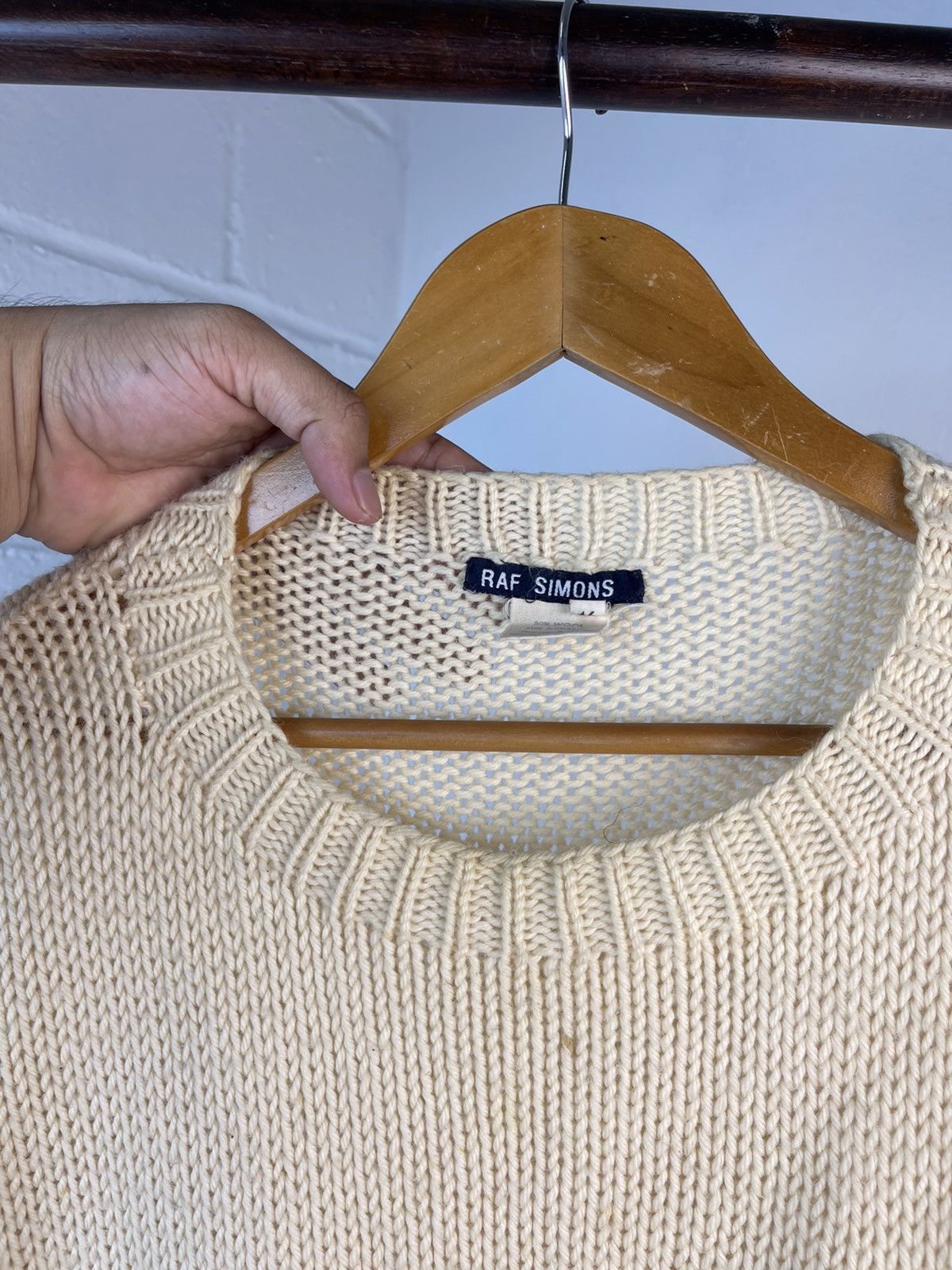 Raf Simons A/W 1997 Raf Simons Distressed Cable Knit Size US M / EU 48-50 / 2 - 15 Thumbnail