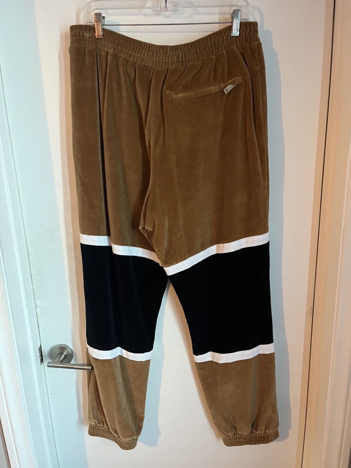 Burberry Burberry Cotton-Blend Velour Track Pants Color-Block Large Size US 36 / EU 52 - 4 Thumbnail