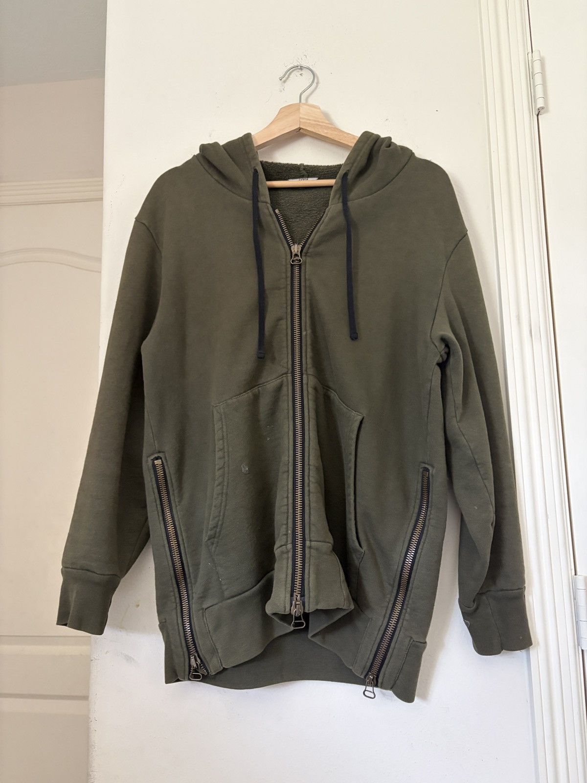 Balmain BALMAIN Mens Grey Side Zip Hoodie Decarnin Era | Grailed