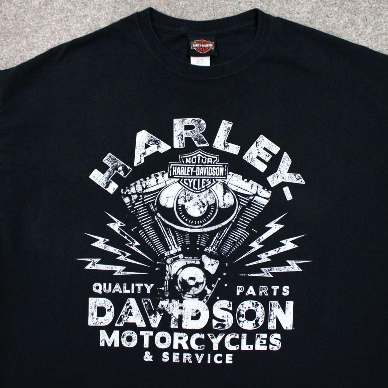 Harley Davidson Harley-Davidson Belize Shirt Mens 2XL Black Graphic Cotton S/S Double Sided T-Shirt Size US XXL / EU 58 / 5 - 5 Thumbnail