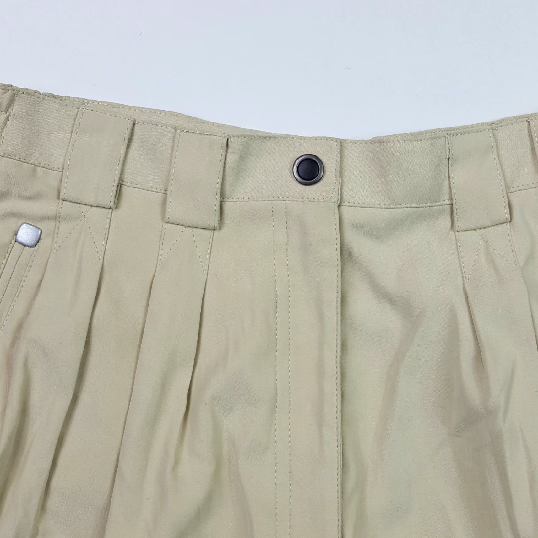Vintage Jamie Sadock Y2K Khaki Pleated Women's Size 2 Beige Chino Golf Tennis Outdoor Shorts Size 26" / US 2 / IT 38 - 2 Thumbnail