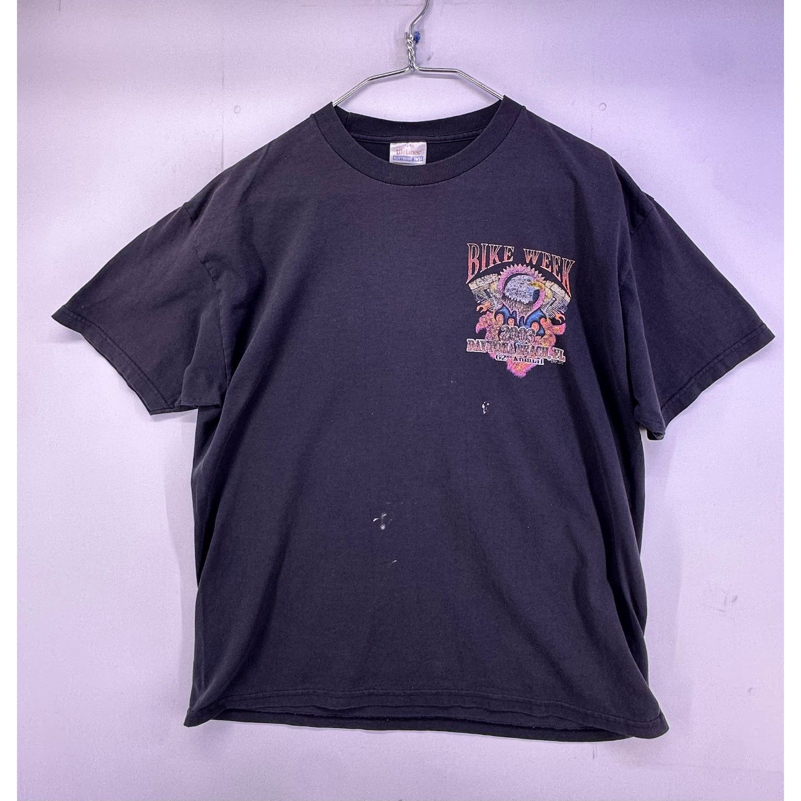 Hanes Vintage 2003 Daytona Beach Bike Week 62 Annual Tshirt Size L Size US L / EU 52-54 / 3 - 2 Thumbnail