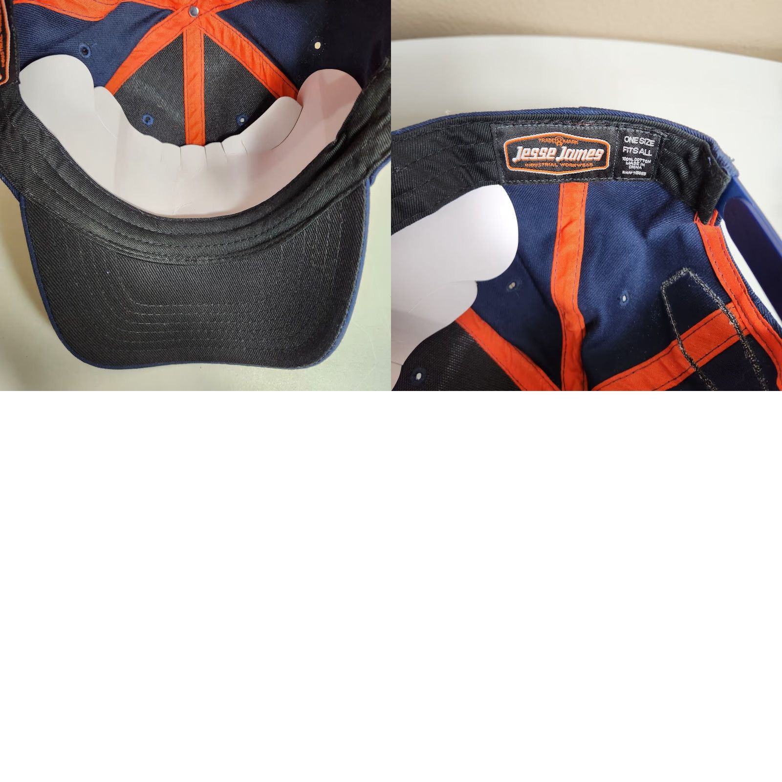 Vintage Jesse James Industrial Workwear Navy Snapback Hat - New Size ONE SIZE - 8 Thumbnail