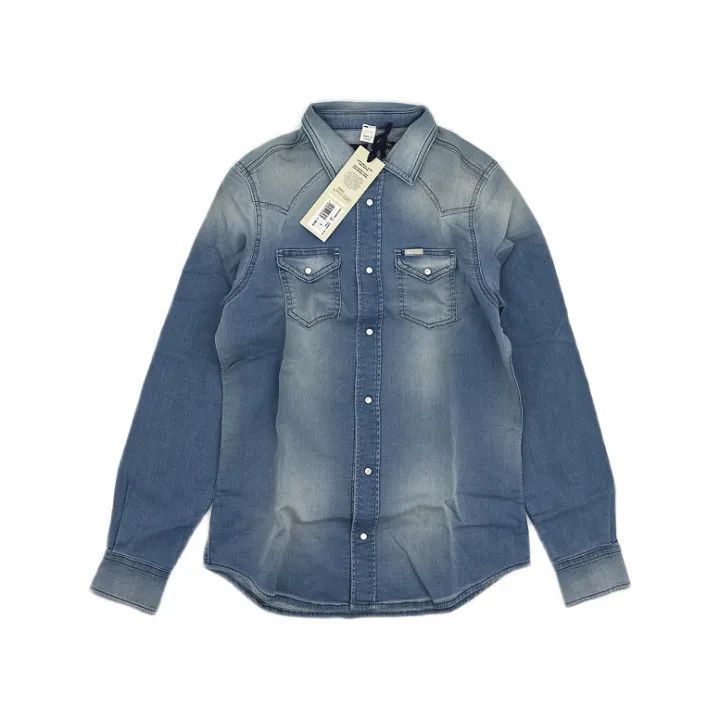 Diesel Diesel Denim Long Sleeve Casual Shirt 0079 Size US S / EU 44-46 / 1 - 1 Thumbnail