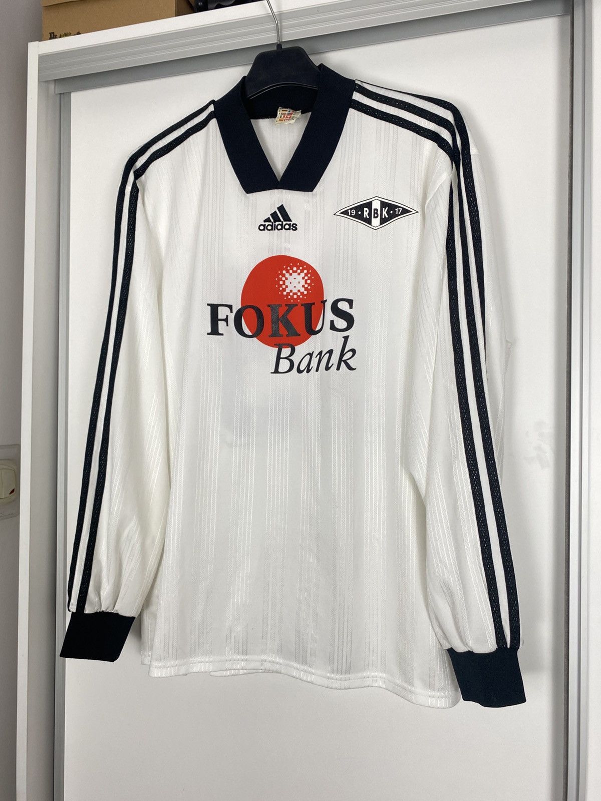 Adidas Rosenborg BK Home Longsleeve 1999 2000 Trondheim XL fokus Size US XL / EU 56 / 4 - 6 Thumbnail