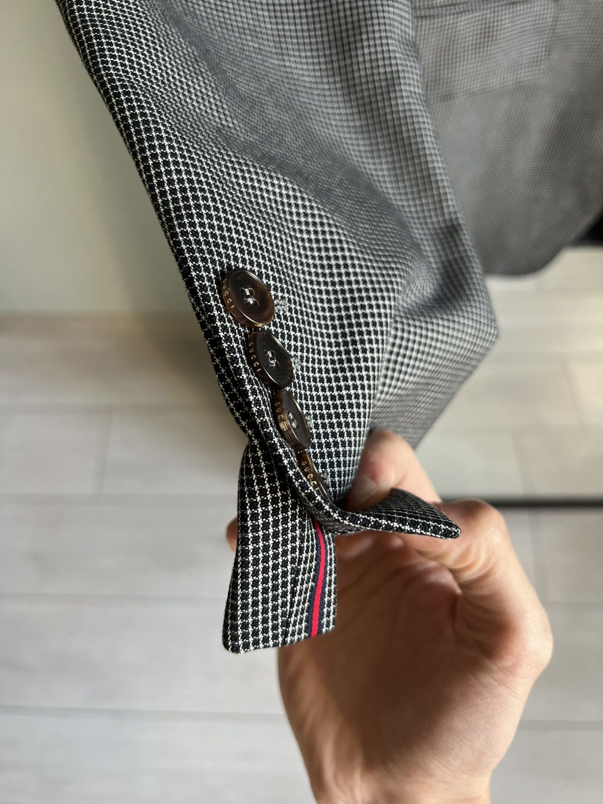 Gucci Gucci by Tom Ford Cell Suit Blazer Size 48R - 6 Thumbnail