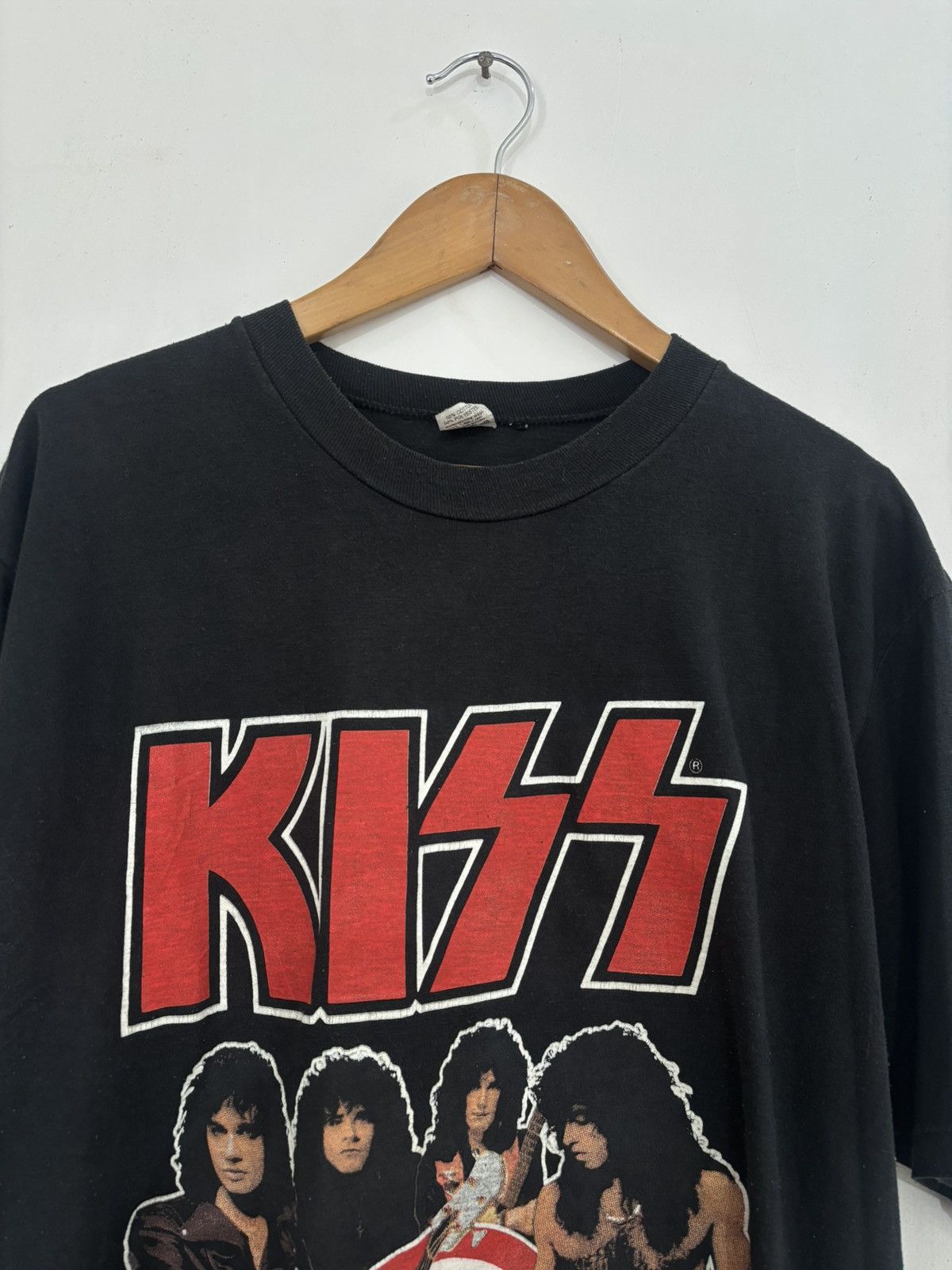 Vintage 1988 KISS “CRAZY NIGHTS” EUROPE TOUR TEE Size US M / EU 48-50 / 2 - 2 Thumbnail