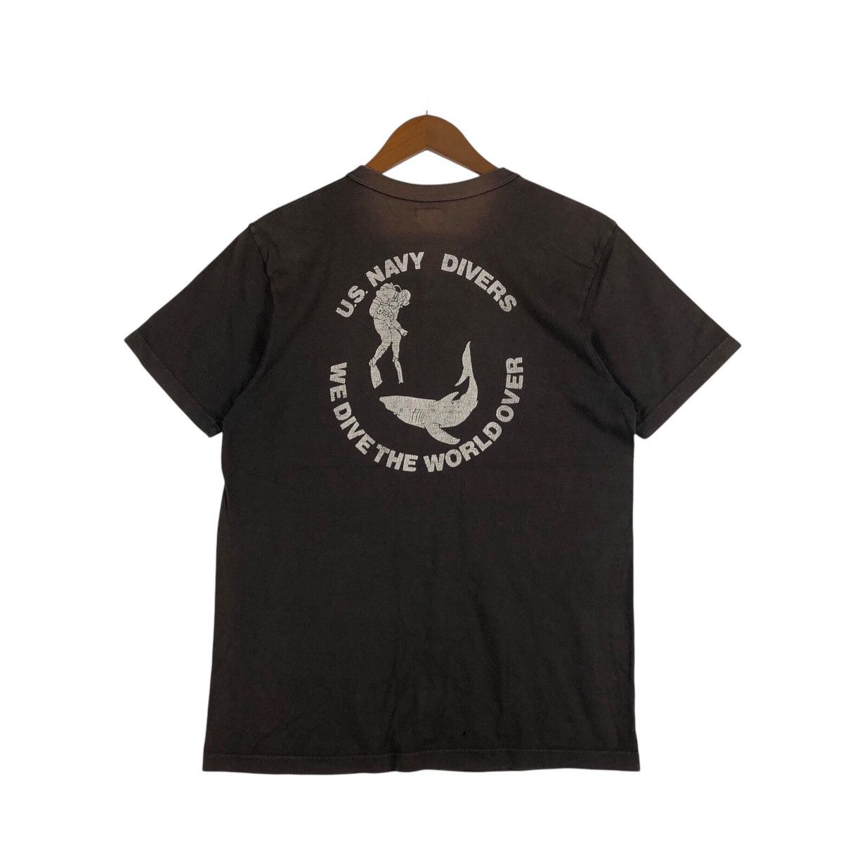 Vintage DUBBLE WORKS Union Made U.S. Navy Divers T-Shirt Size US M / EU 48-50 / 2 - 5 Thumbnail