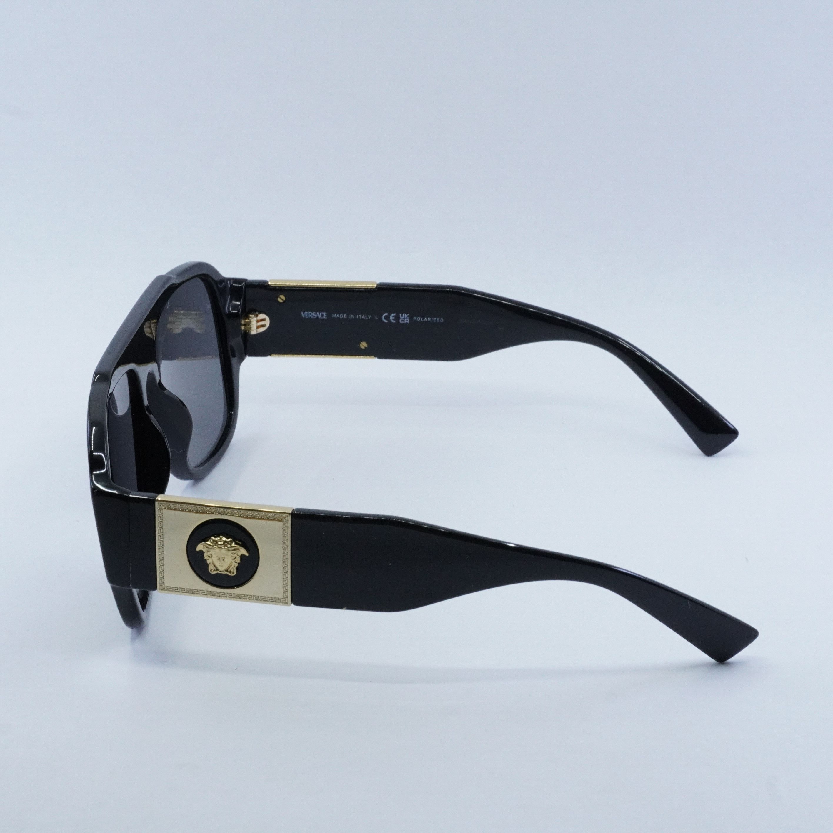 Versace Versace VE4436U GB1/81 Sunglasses Black Aviator Frame Size ONE SIZE - 10 Thumbnail