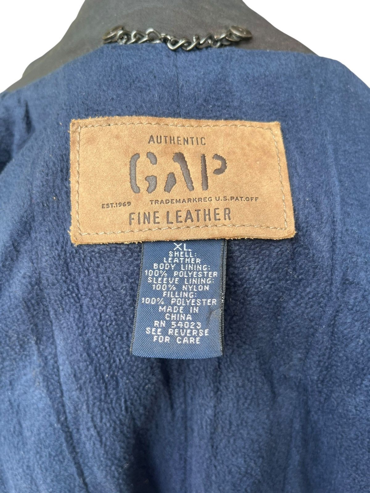 Gap Vintage gap leather jacket Size XL / US 12-14 / IT 48-50 - 12 Thumbnail