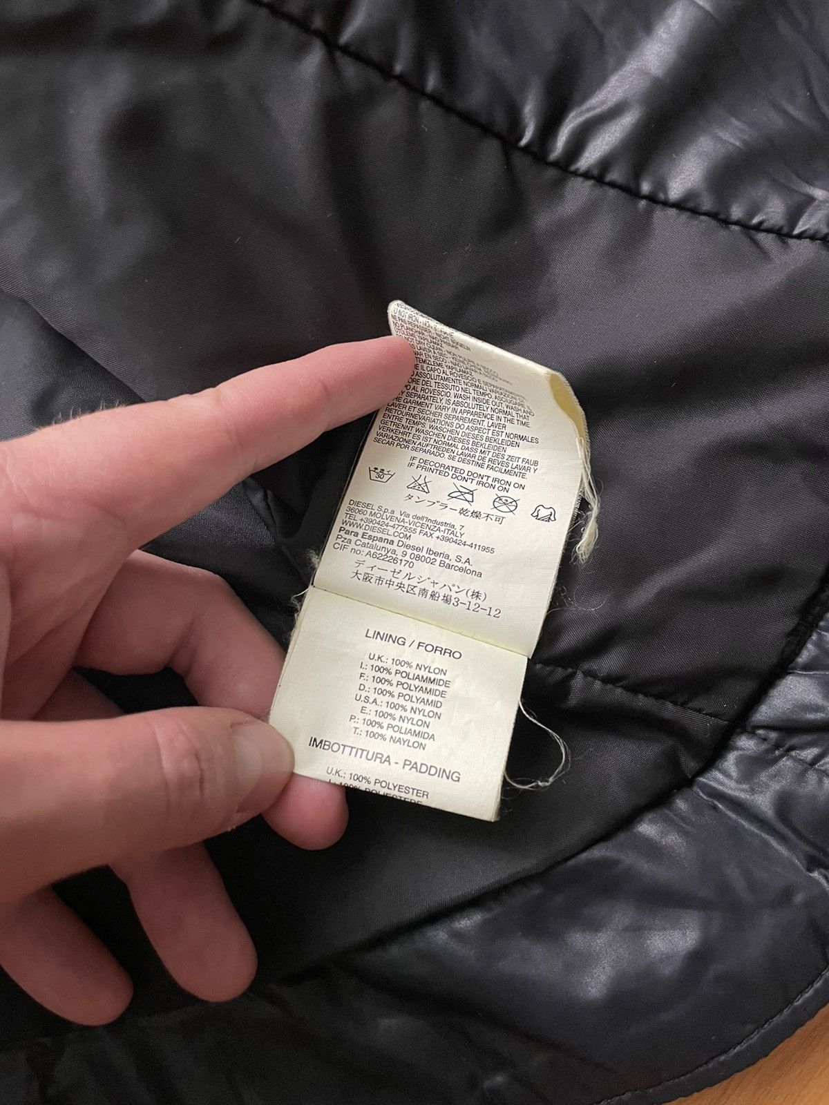 Diesel Vintage Diesel Logo Avant Garde Biker Jacket Backprint Size XS / US 0-2 / IT 36-38 - 14 Thumbnail