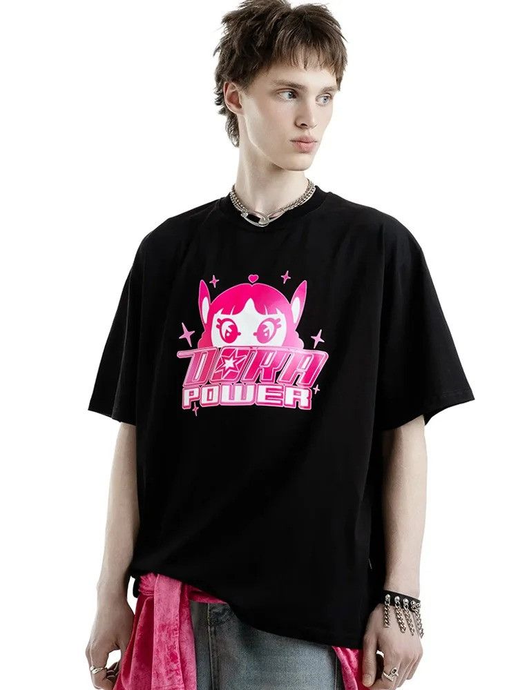 Other Aesthetic Oversized POWER T-Shirt Size US L / EU 52-54 / 3 - 3 Thumbnail