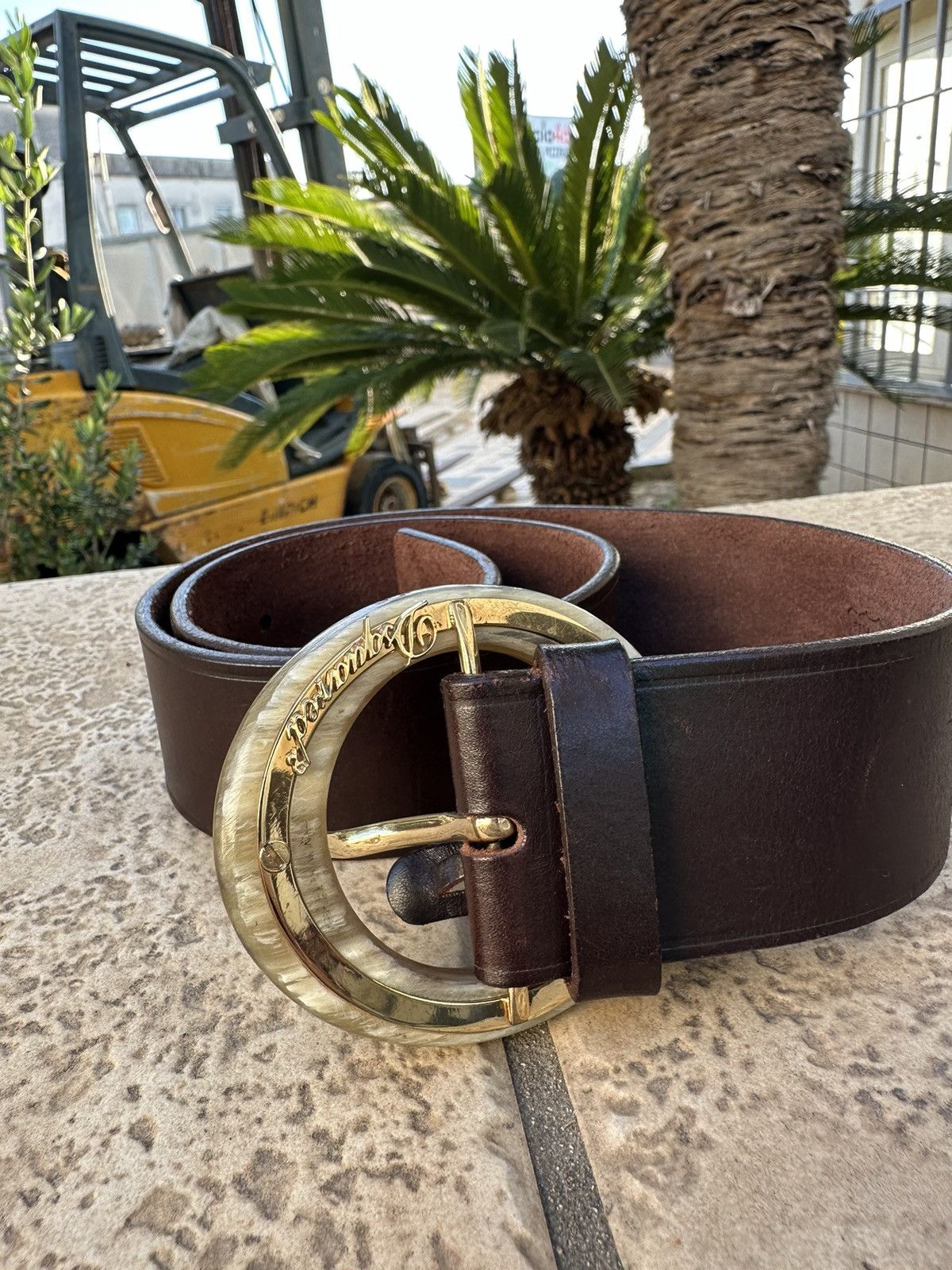 Dsquared2 Dsquared2 Leather Brown Belt Size ONE SIZE - 2 Thumbnail