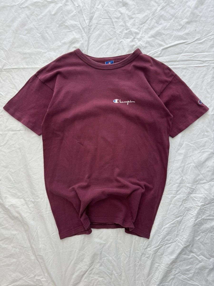 Champion Vintage 90s Faded Red Champion Made In USA Tee Size US L / EU 52-54 / 3 - 2 Thumbnail