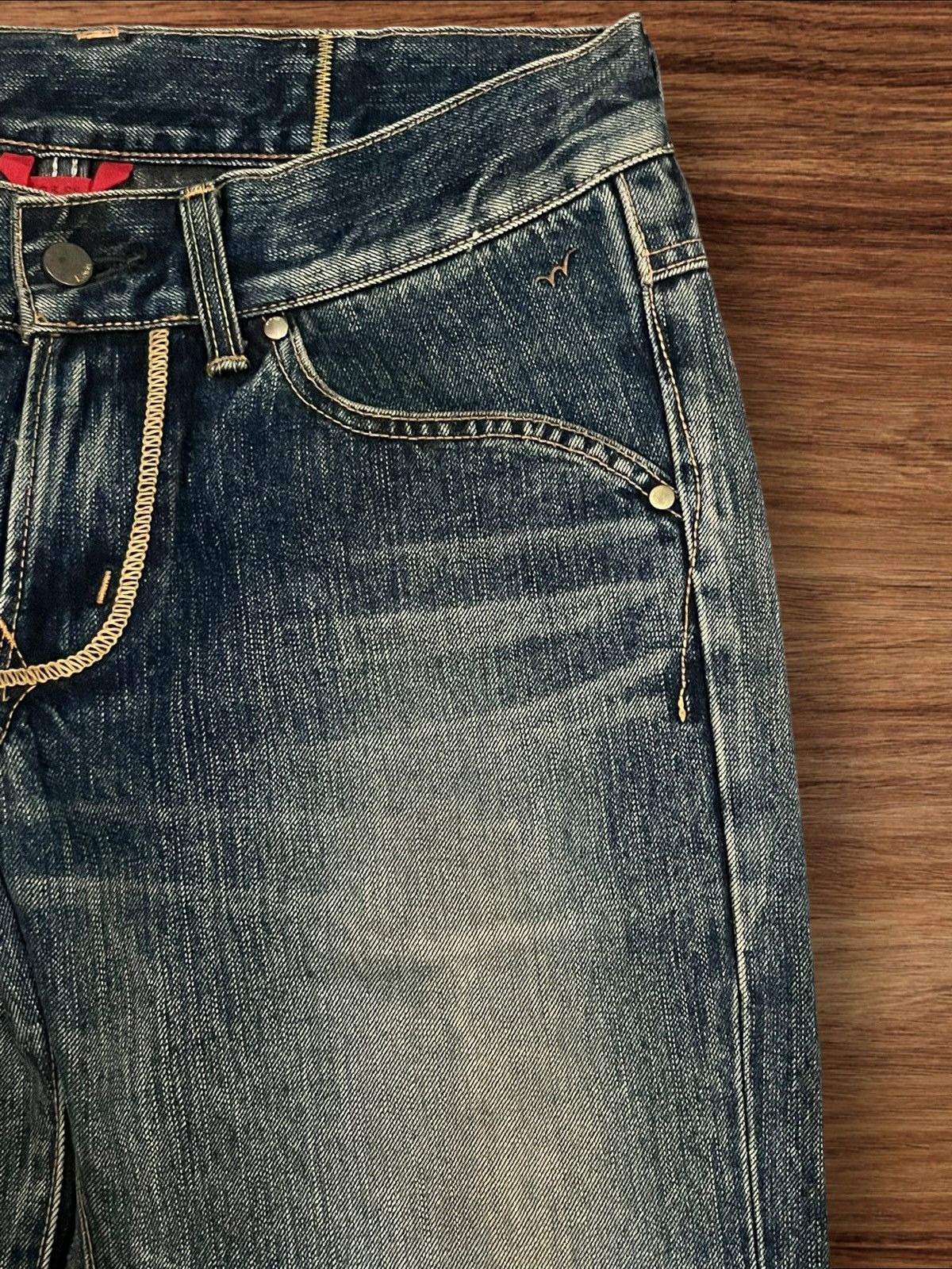 Edwin × If Six Was Nine × Le Grande Bleu (L.G.B.) ⚡️Flare⚡️Vintage Edwin 503SS3 Grunge Style Mud Washed Jeans Size US 29 - 6 Thumbnail