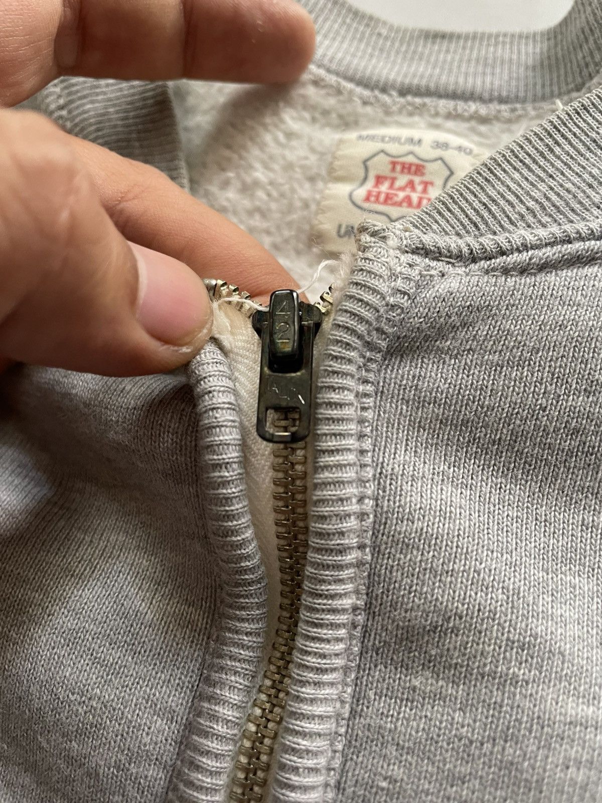 Japanese Brand × The Flat Head The Flat Head Sweatshirt Sportswear Half Zip Afterhood Size US M / EU 48-50 / 2 - 9 Thumbnail